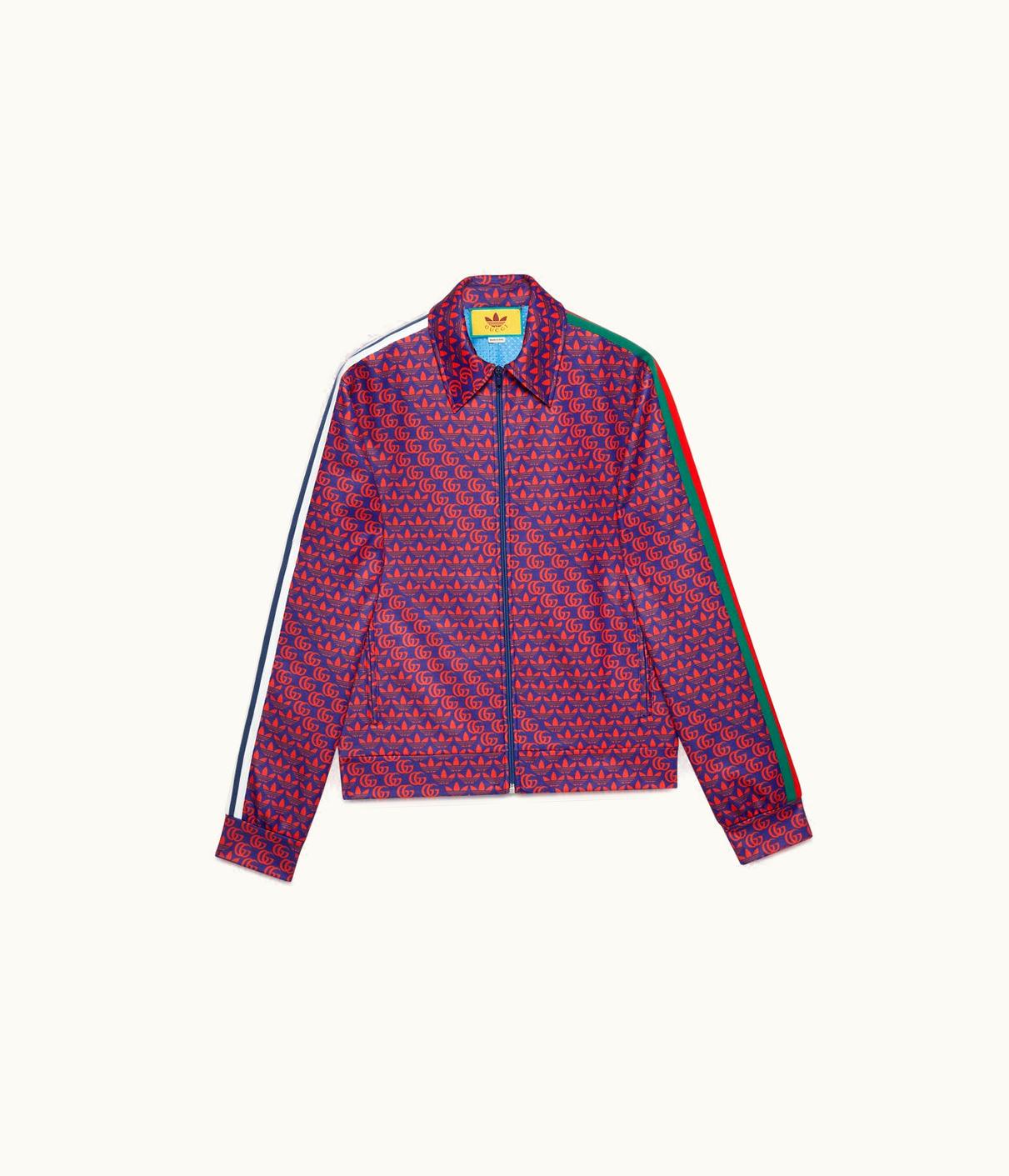 Gucci Adidas X Gucci Double G And Trefoil Print Jacket