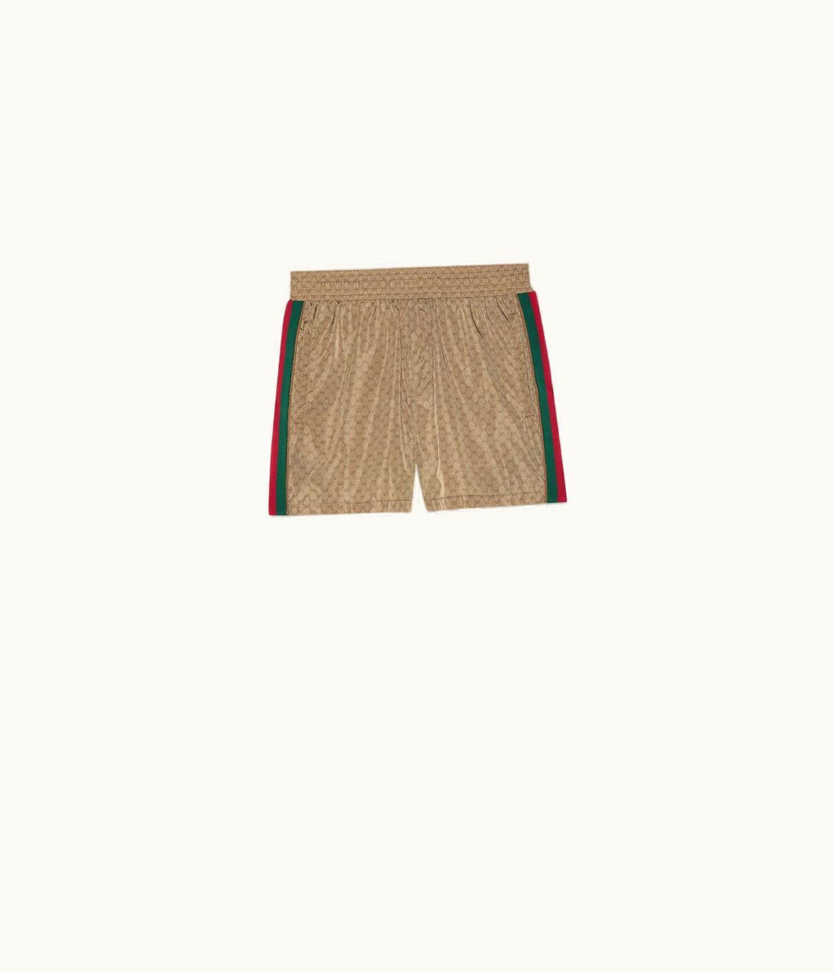 Gucci Waterproof Nylon Swim Shorts With GG