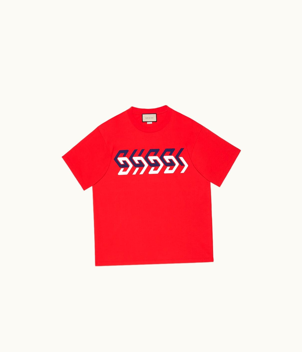 Gucci Cotton Jersey T-Shirt With Gucci Mirror Print UZ0137564
