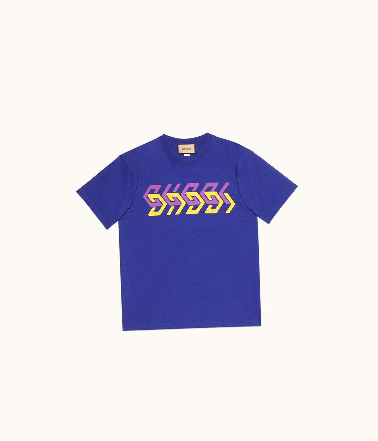 Gucci Cotton Jersey T-Shirt With Gucci Mirror Print UZ0137565
