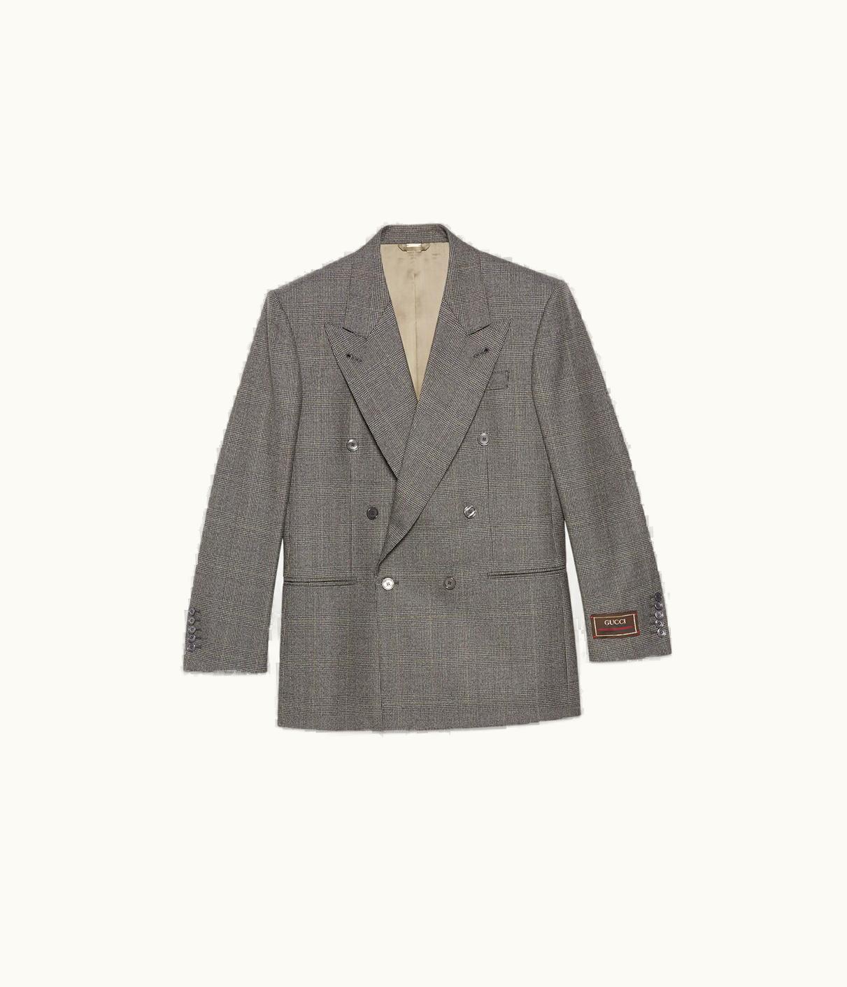 Gucci Prince Of Wales Wool Formal Jacket