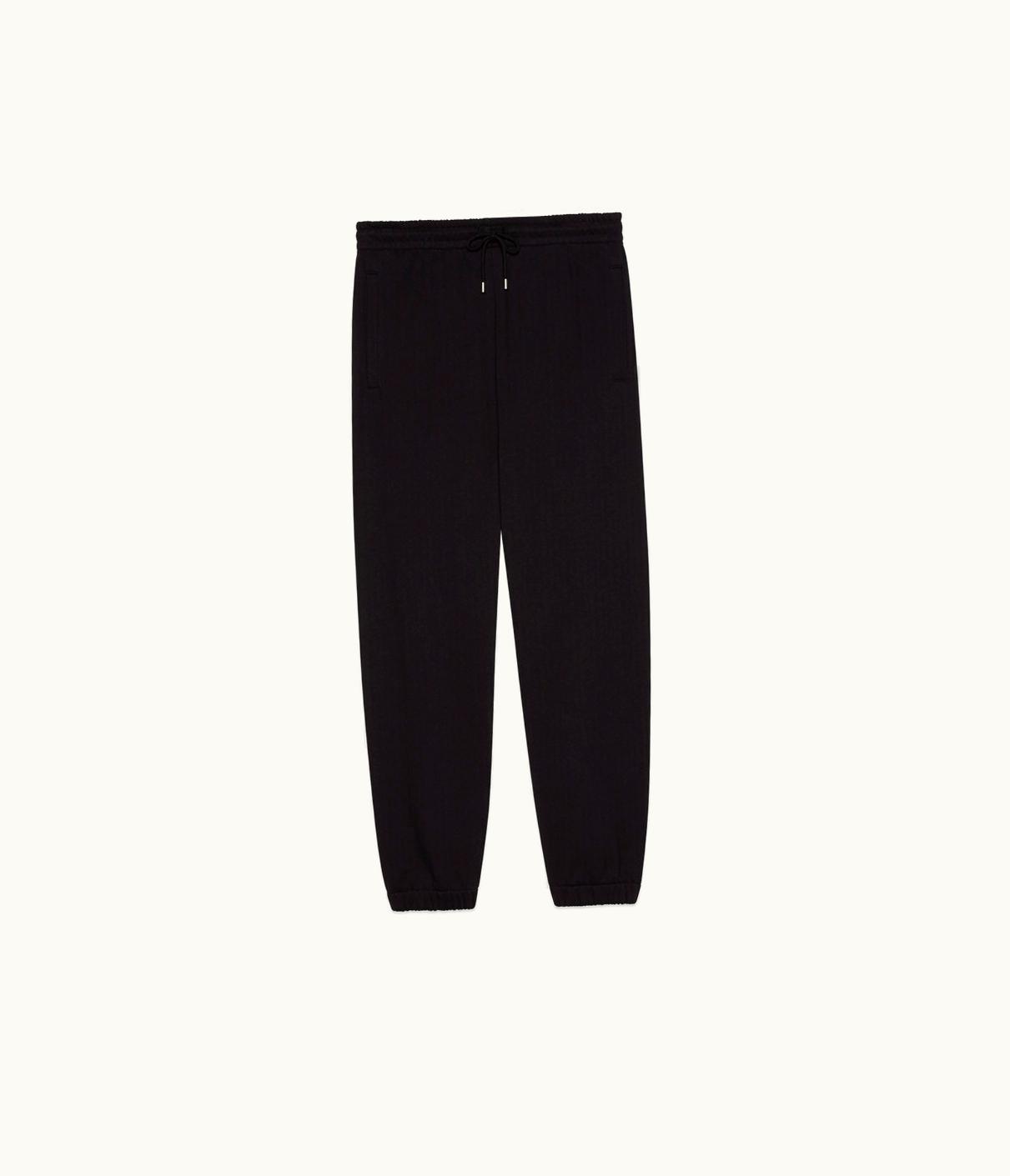 Gucci Jersey Track Bottoms With Gucci Mirror Print