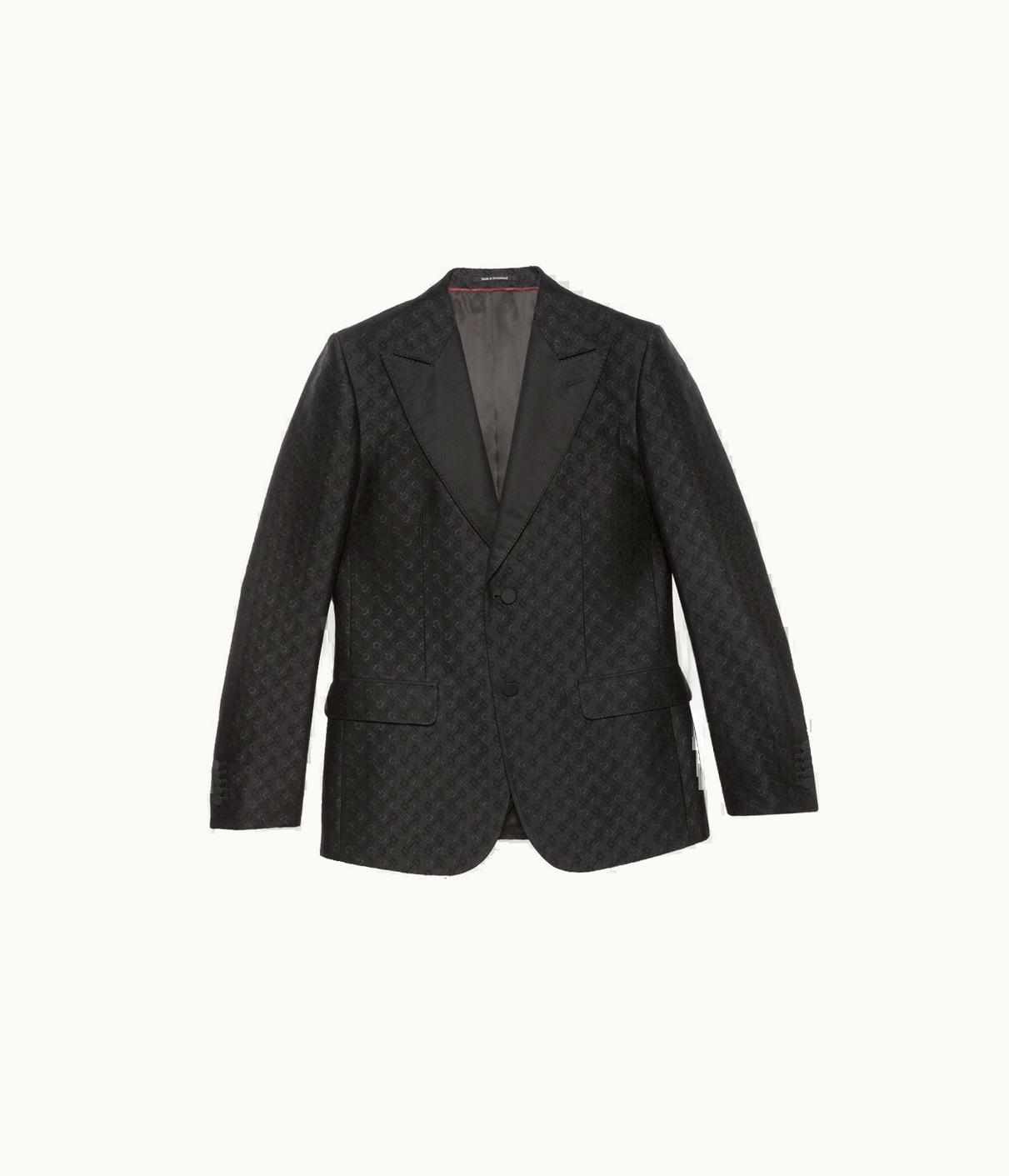Gucci Wool Silk Horsebit Formal Jacket