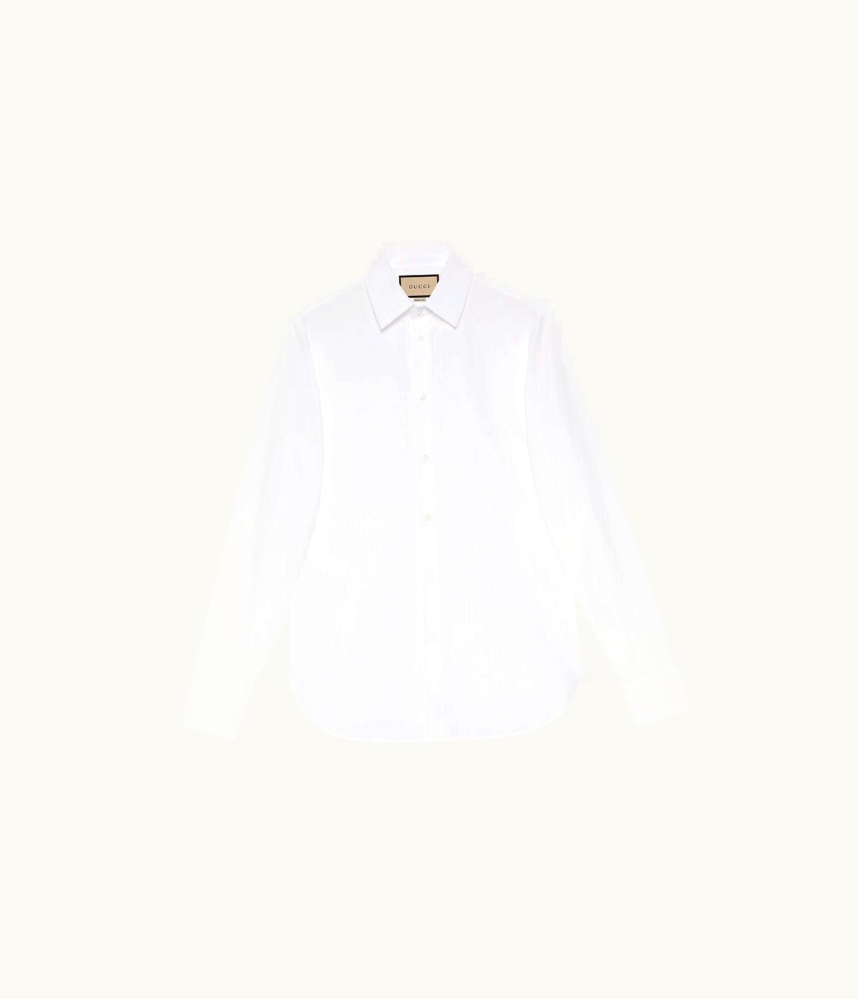 Gucci Gucci Cotton Poplin Cotton Shirt With Hidden Gucci Labelshirt