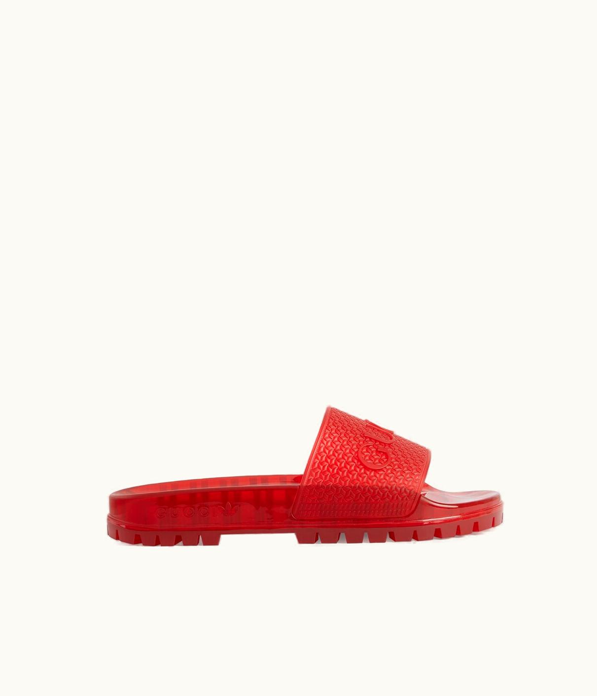 Gucci Gucci Adidas X Gucci Men's Rubber Slide Sandal