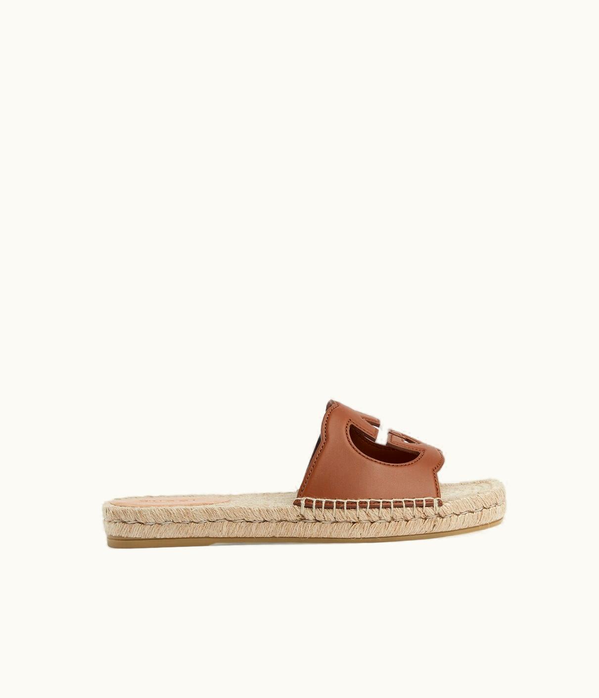 Gucci Gucci Men's Interlocking G Cut-Out Slide Espadrille