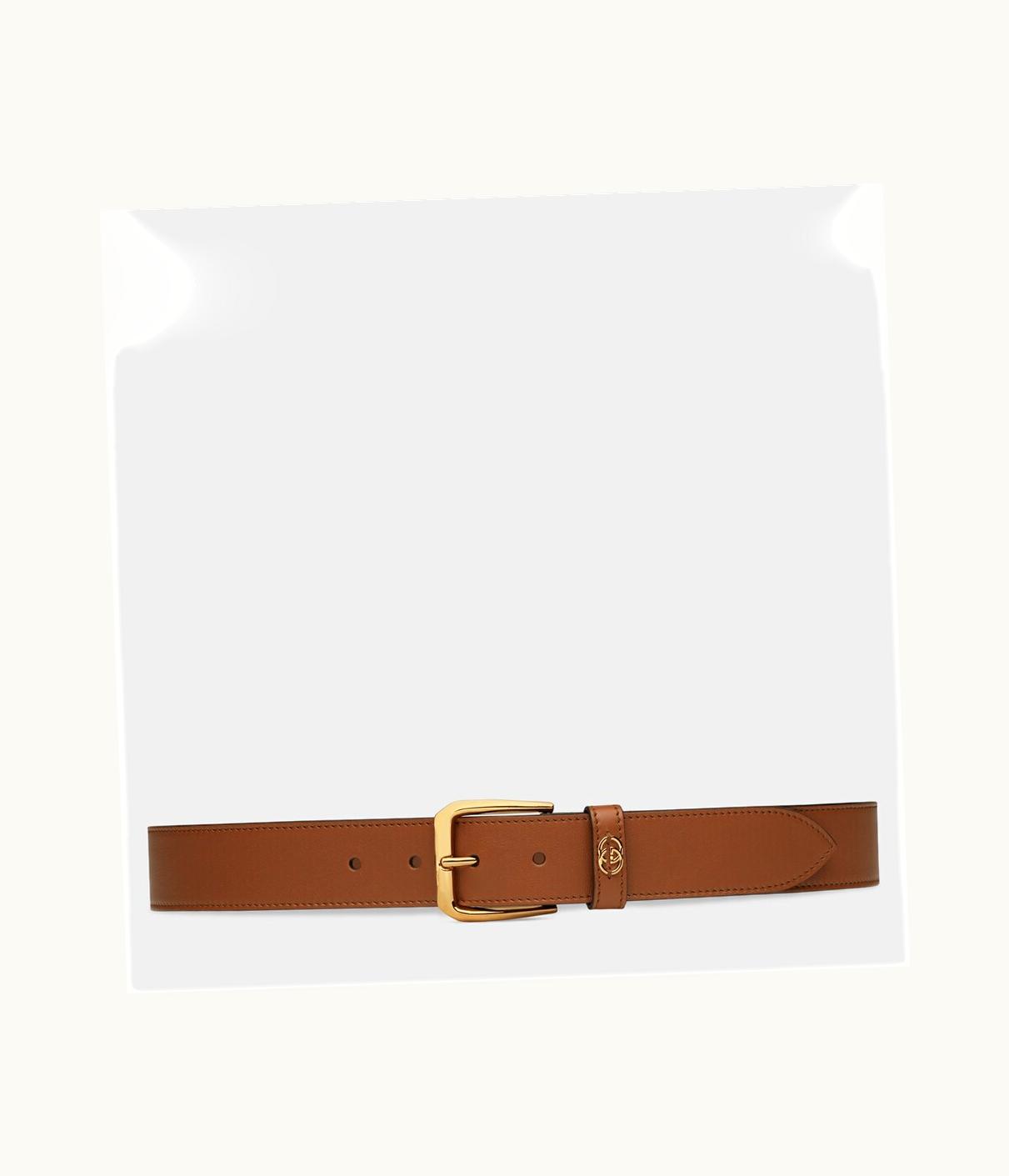 Gucci Gucci Belt With Square Buckle And Interlocking G UZ0138291
