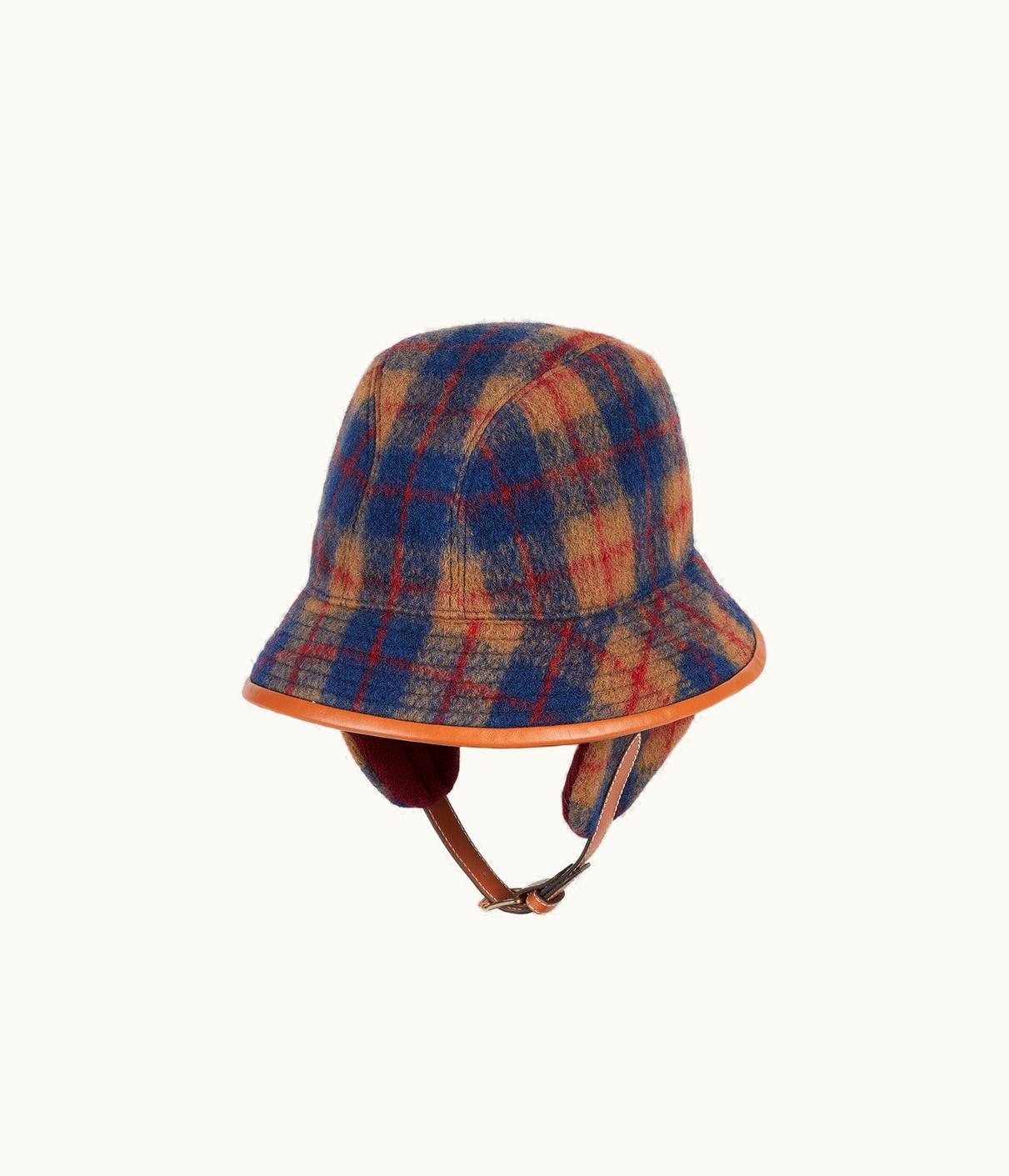 Gucci Gucci Check Wool Blend Hat With Ear Flaps UZ0138342