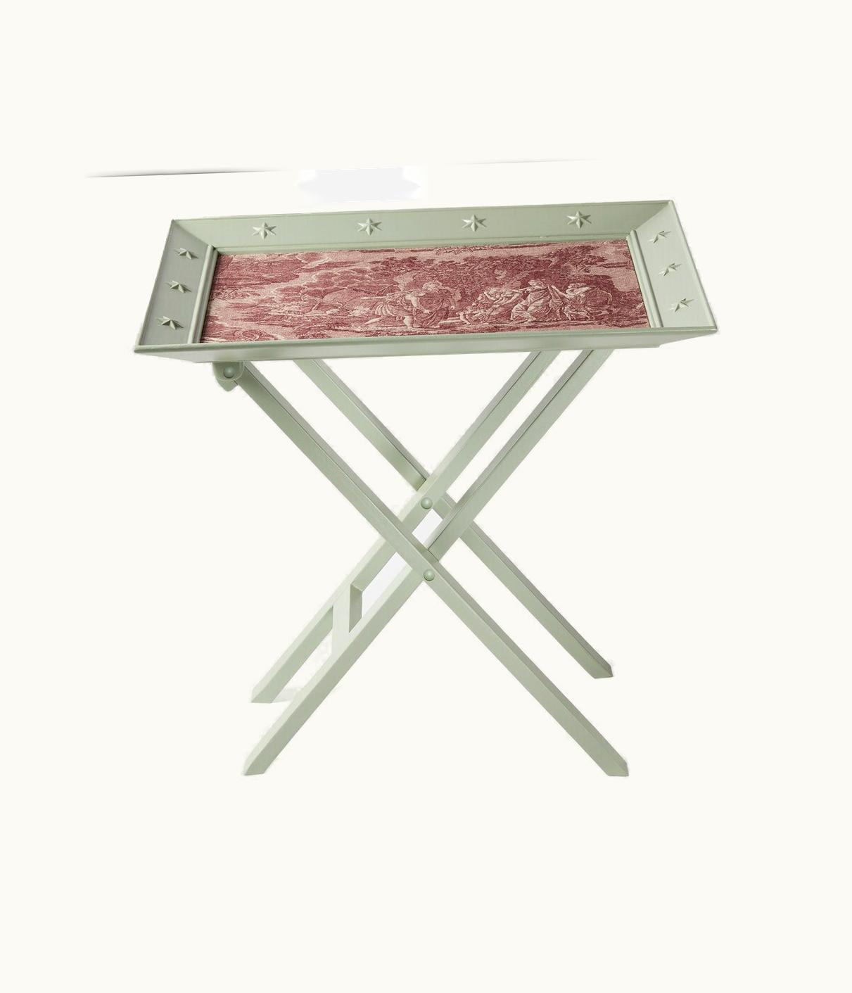 Gucci Gucci Wood Folding Tray With 'L'Aveuglé Par Amour' Print