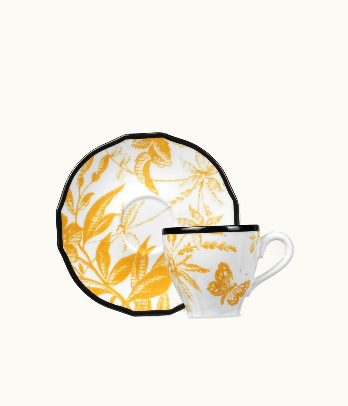 Gucci Gucci Herbarium Coffee Cup And Saucer, Double Set UZ0138591