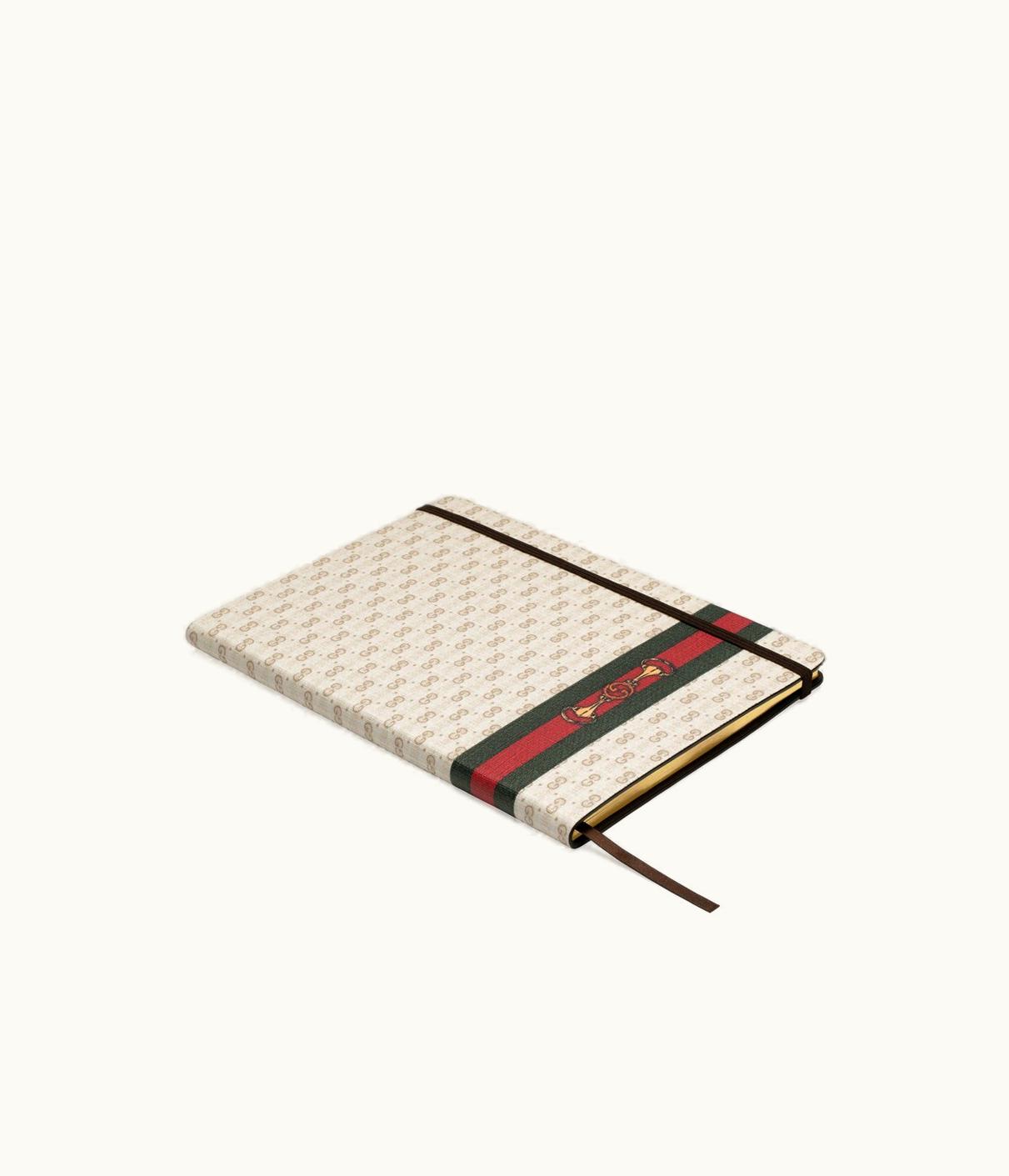 Gucci Gucci Large Notebook With Web And Horsebit