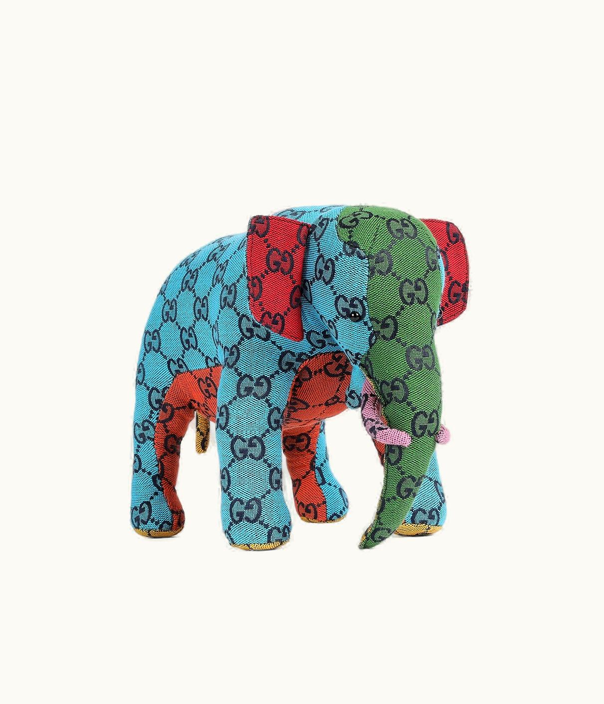 Gucci Gucci New GG Canvas Decorative Stuffed Elephant