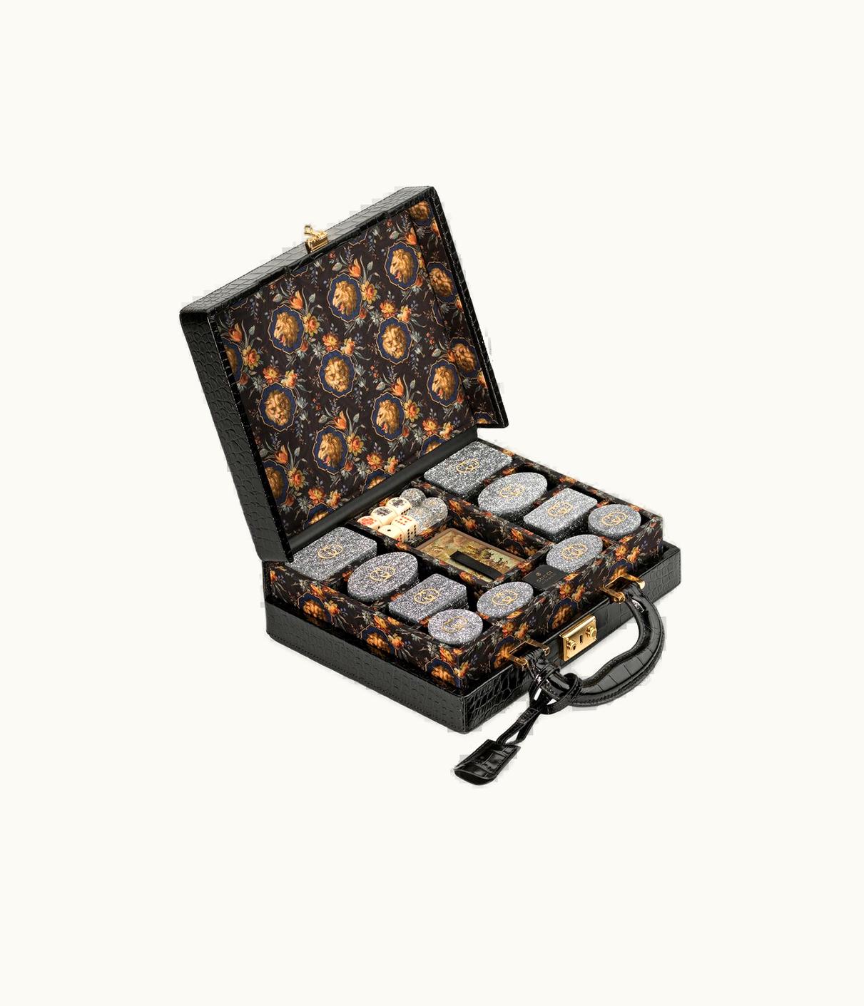 Gucci Gucci Decorative Game Set With Crocodile Case