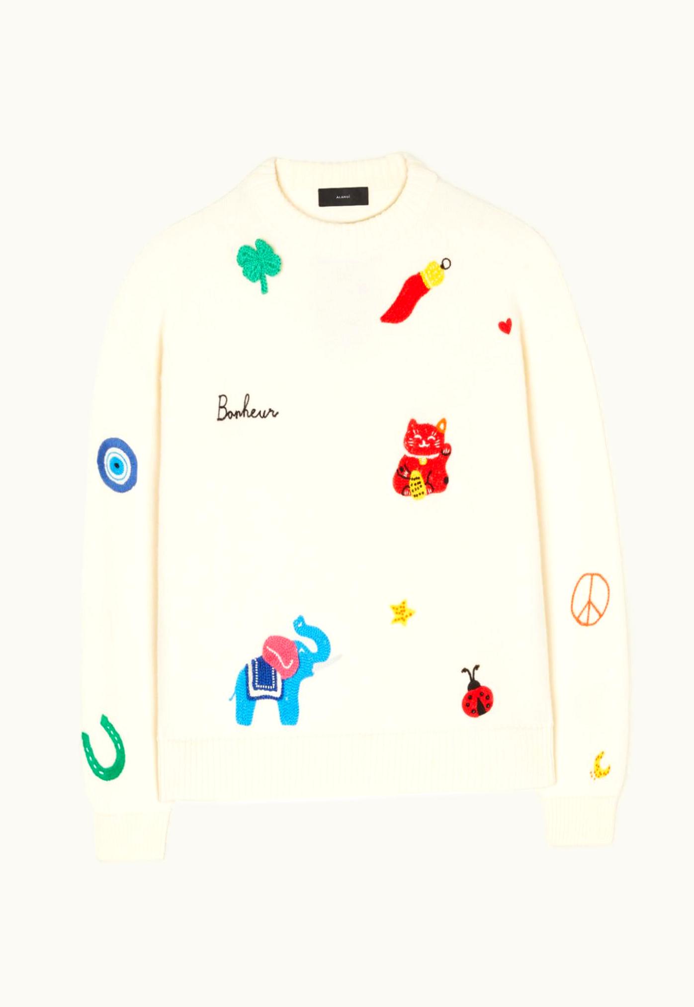 Alanui Alanui Lucky Charm Embroidered Sweat