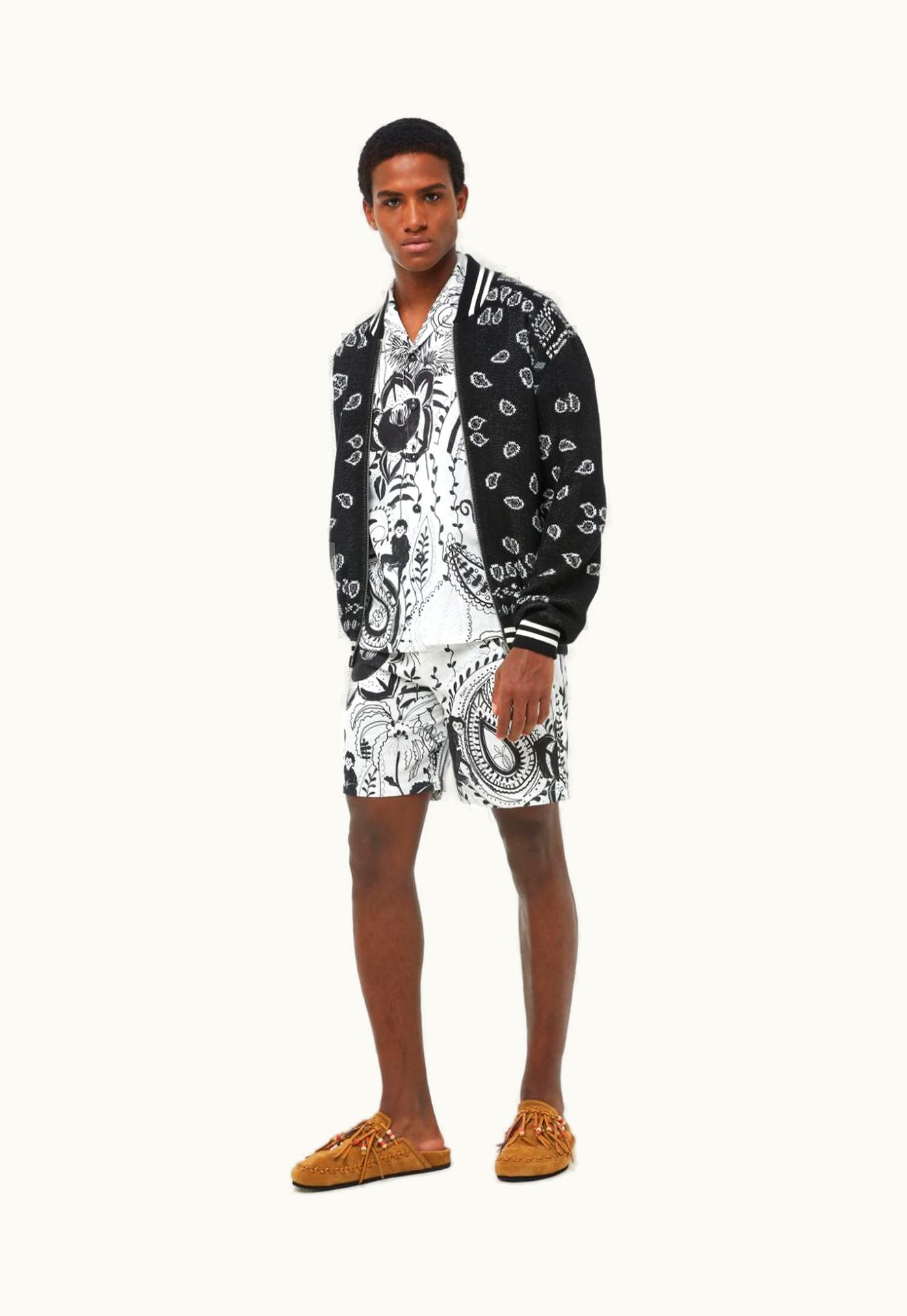 Alanui Alanui Linen Short Oasis Of Imagination