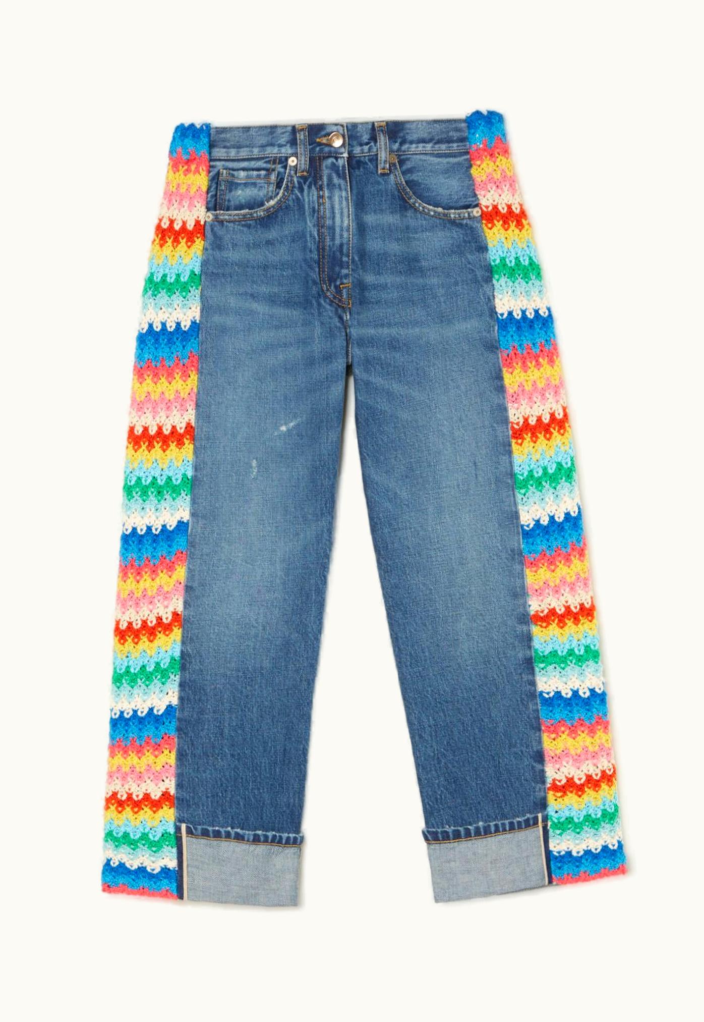 Alanui Alanui Over The Rainbow Denim Pants