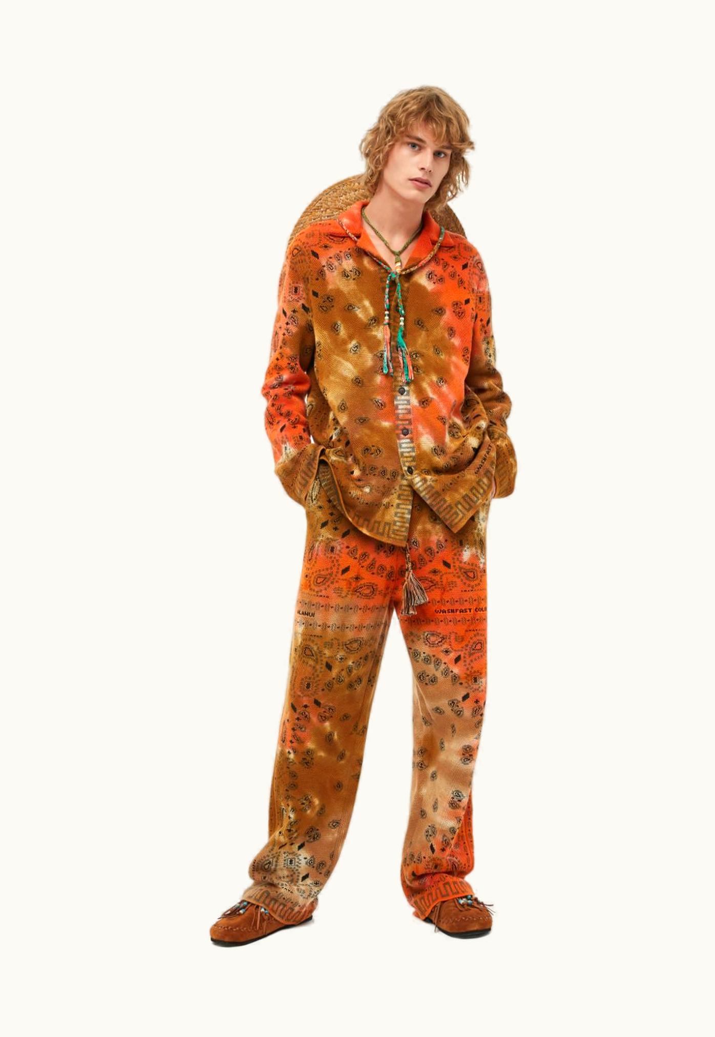 Alanui Alanui Bandana Piquet Tie Dye Shirt