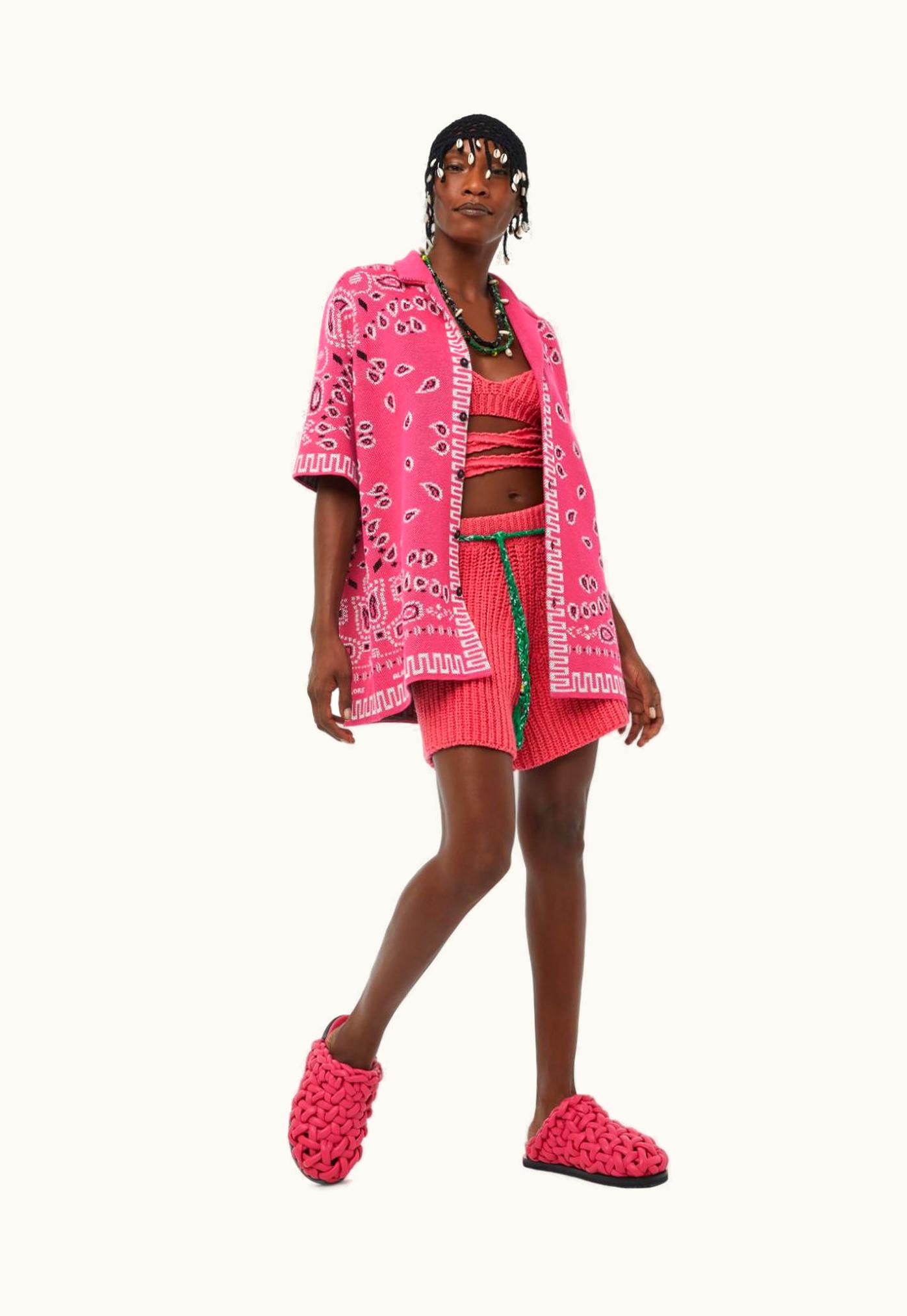 Alanui Alanui Cotton Piquet Bandana Shirt UZ0138831