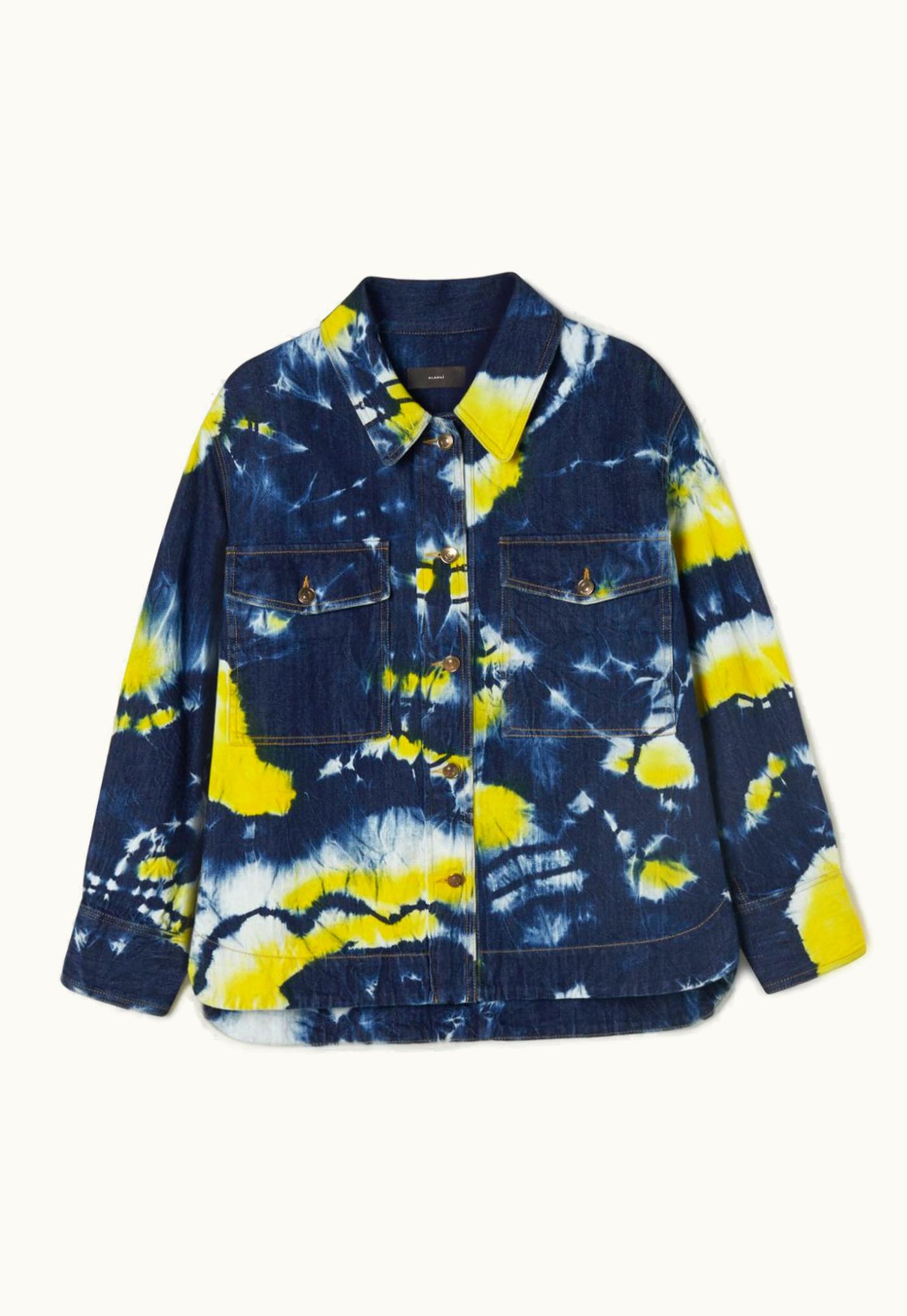 Alanui Alanui Moonrise Tie Dye Denim Overshirt