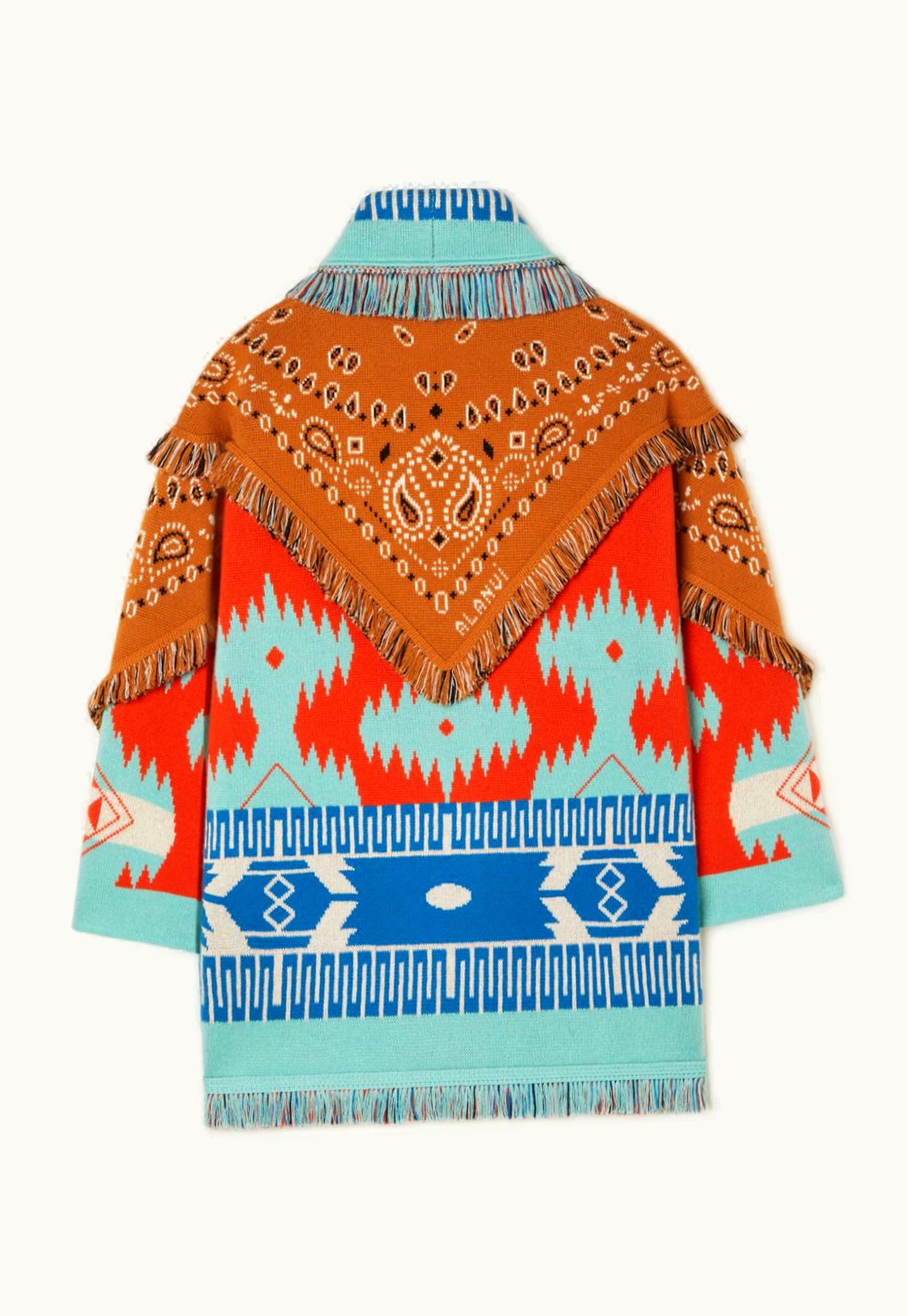 Alanui Alanui Icon Bandana Patch Jacquard Cardigan UZ0138844