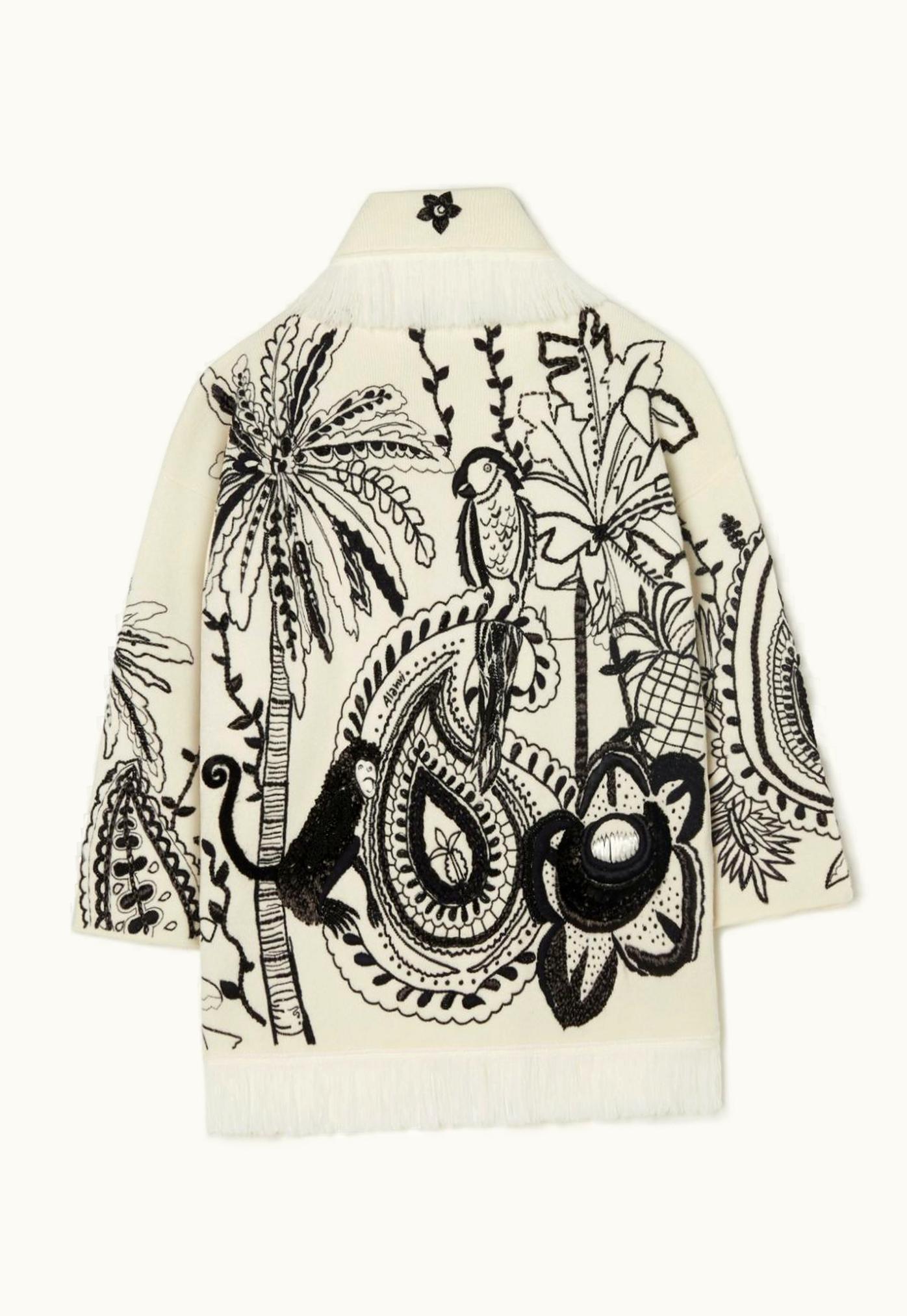 Alanui Alanui Oasis Of Imagination Embroidered Cardigan