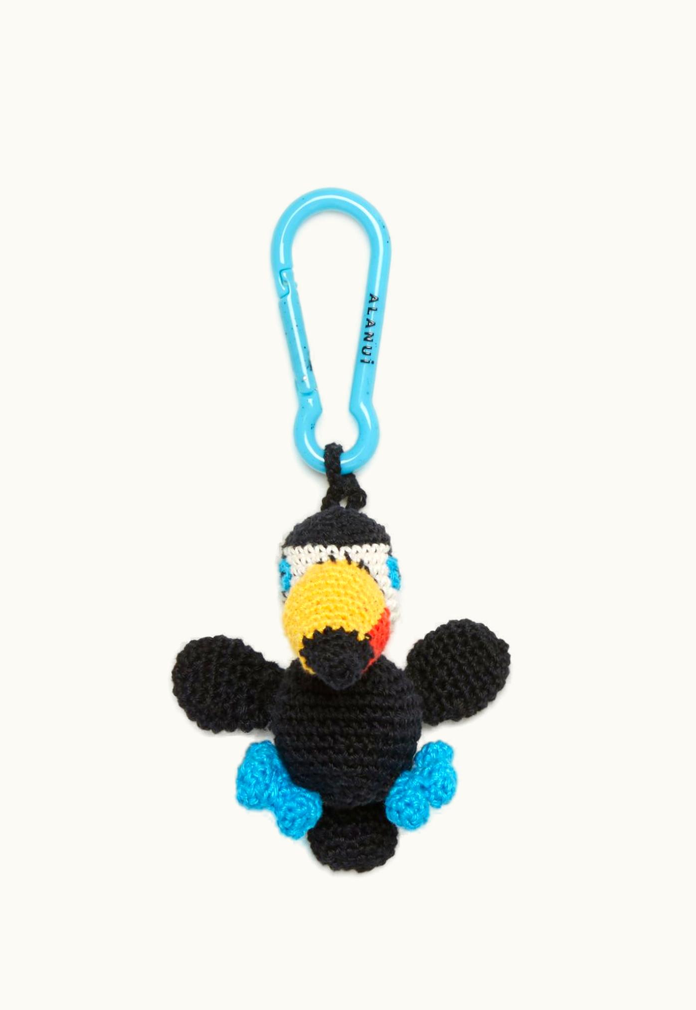 Alanui Alanui Toucan Crochet Key Holder