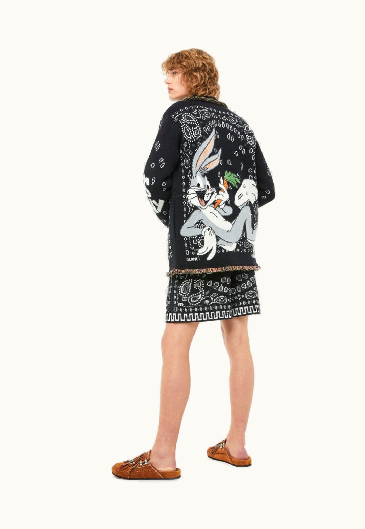 Alanui Alanui Bugs Bunny Bandana Cardigan