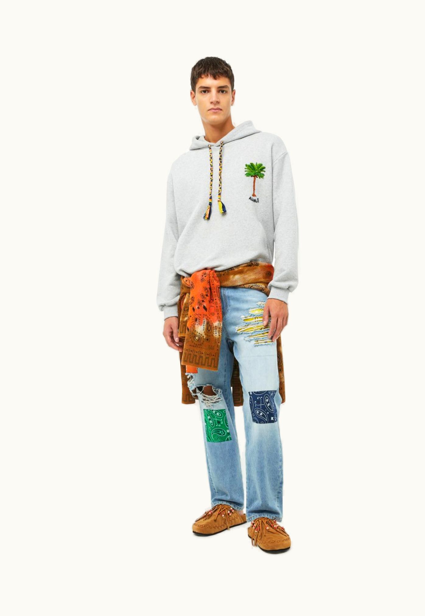 Alanui Alanui Stay Positive Embroidered Hoodie