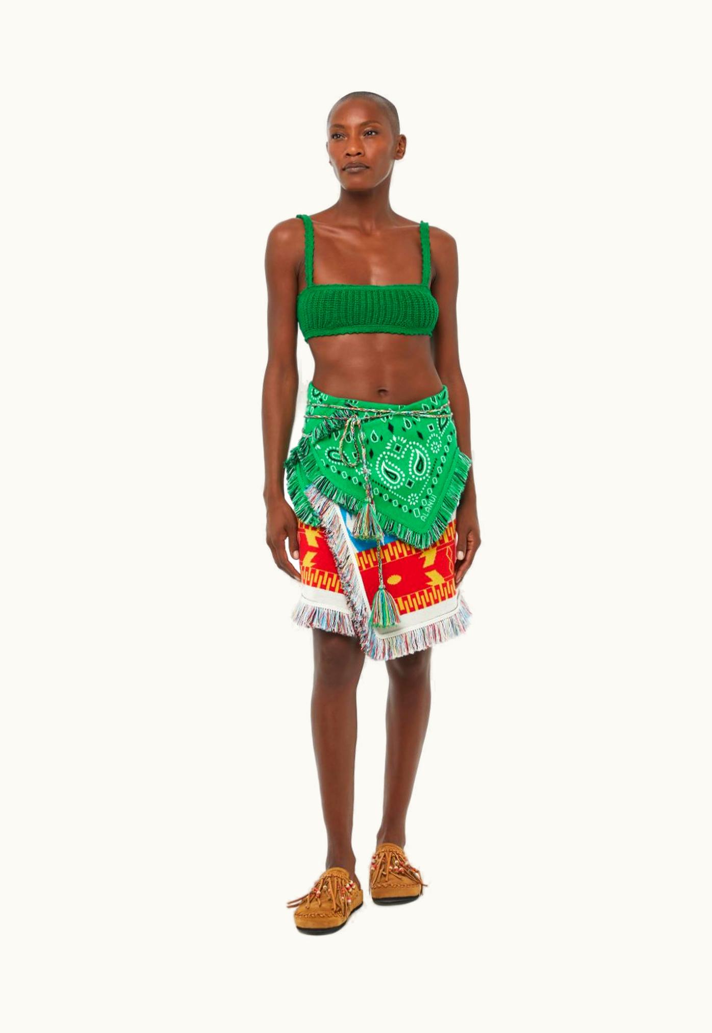 Alanui Alanui Icon Bandana Patch Jacquard Skirt UZ0138898