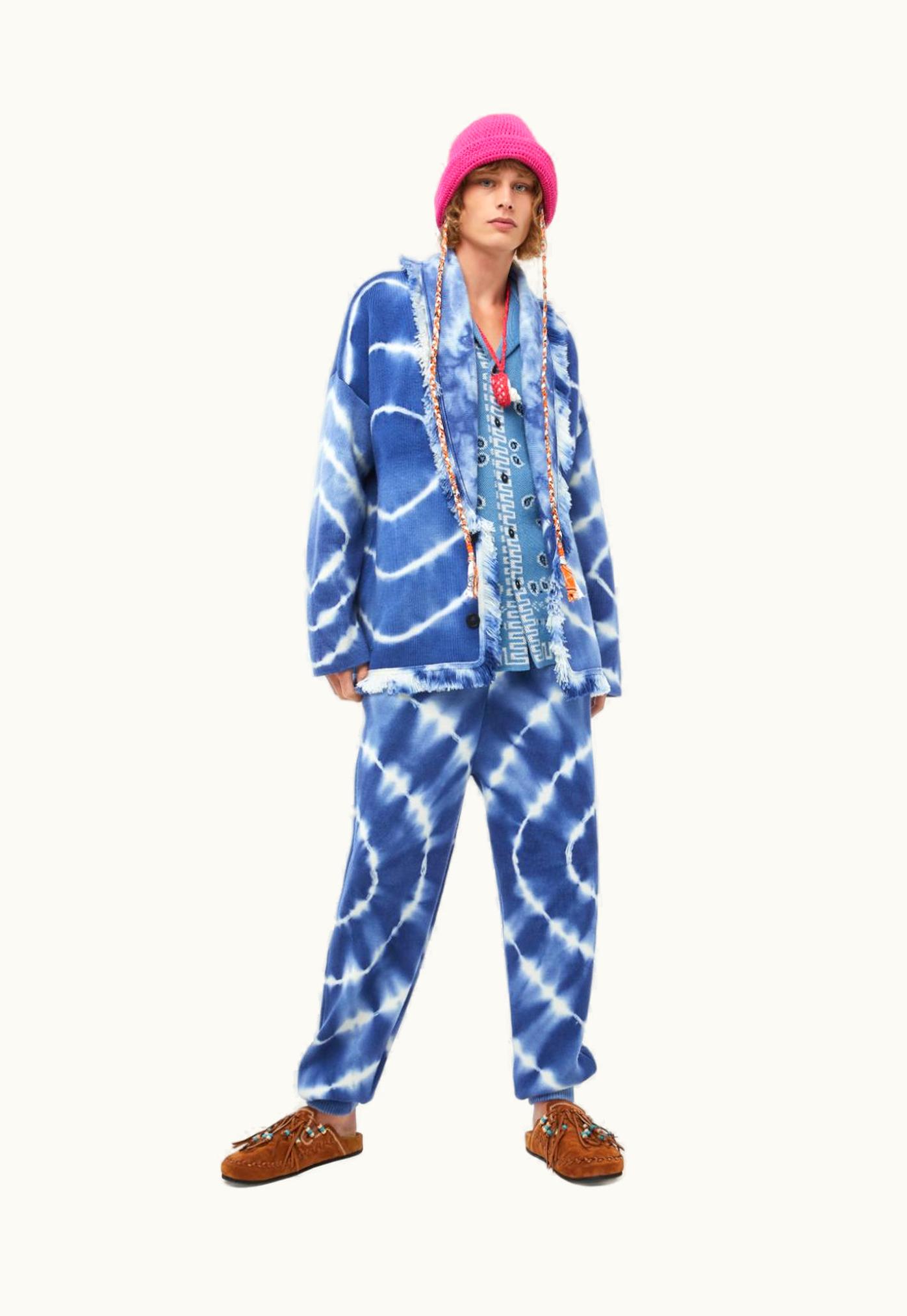 Alanui Alanui Shibori Tie Dye Cardigan