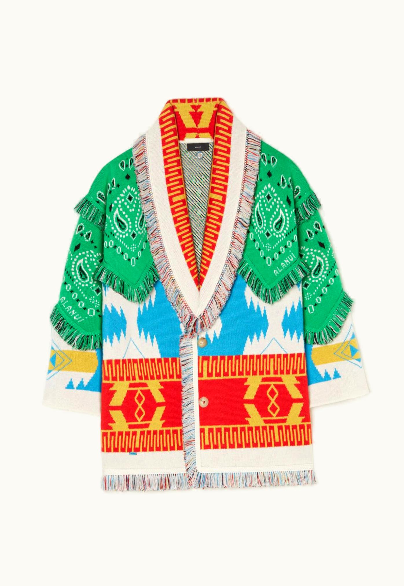 Alanui Alanui Icon Bandana Patch Jacquard Cardigan UZ0138933