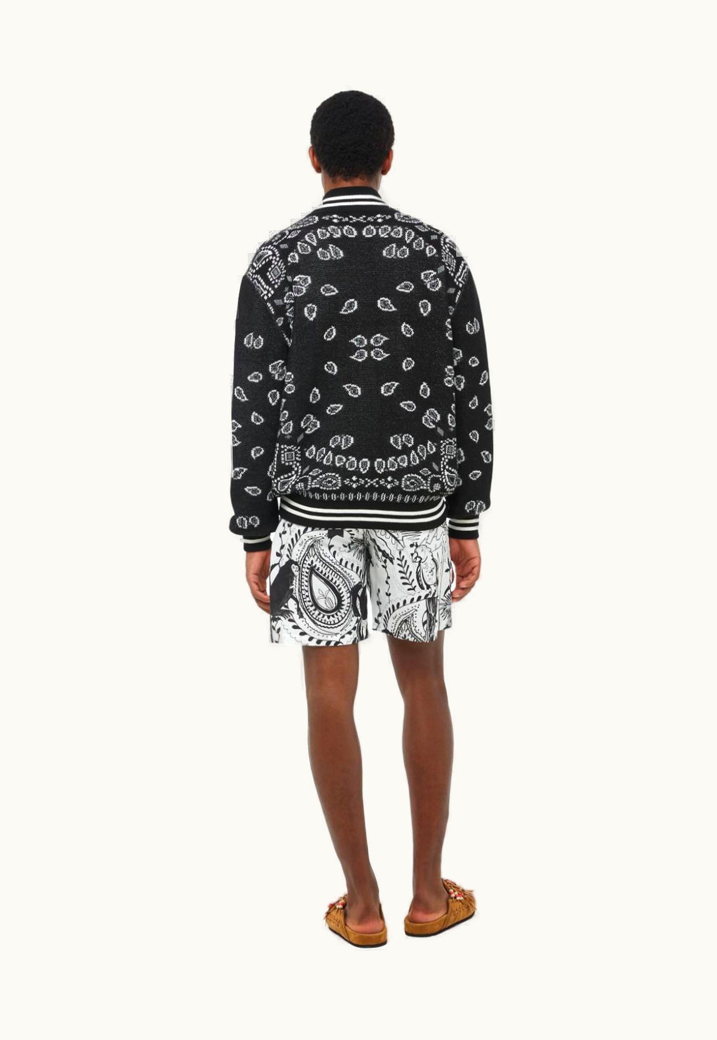 Alanui Alanui Bandana Piquet Jacquard Bomber