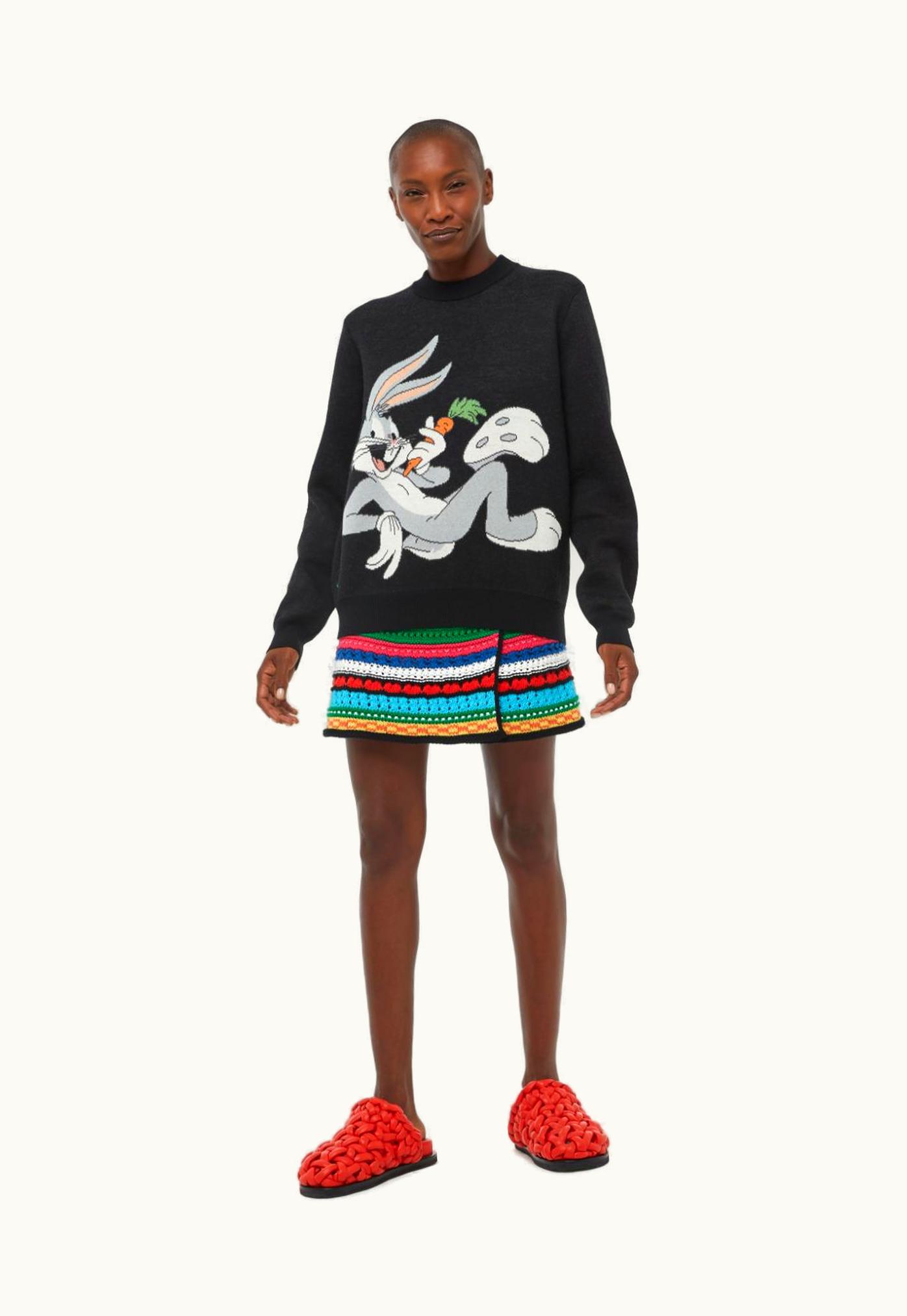 Alanui Alanui Bugs Bunny Bandana Jacquard Sweater UZ0138976