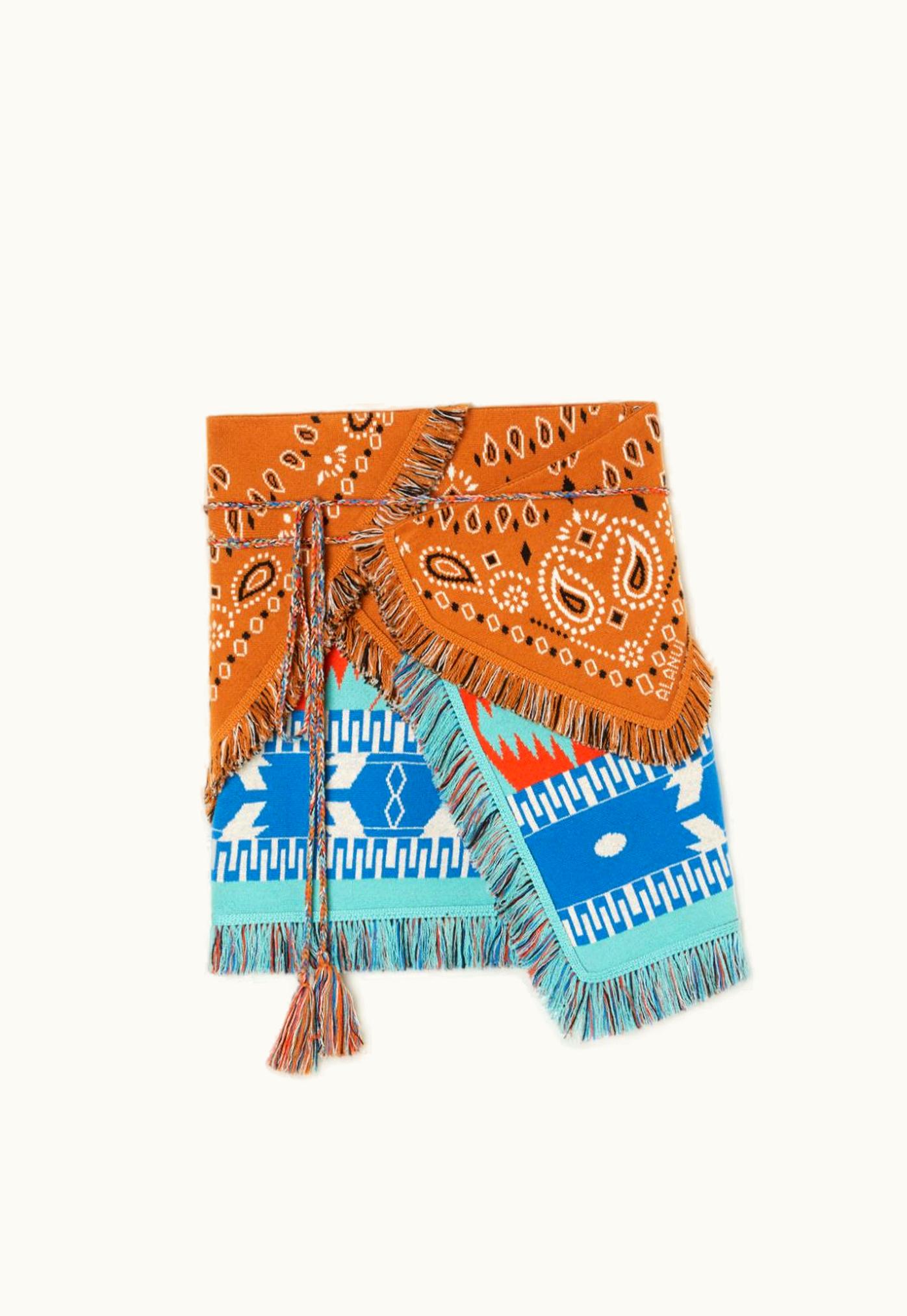 Alanui Alanui Icon Bandana Patch Jacquard Skirt UZ0138989
