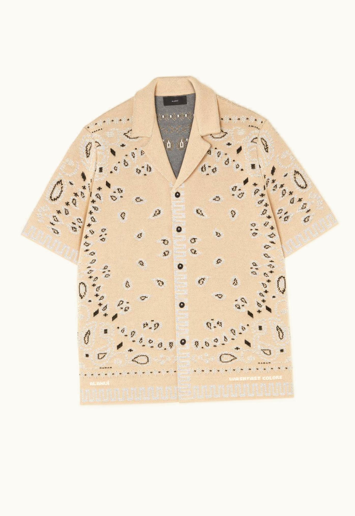 Alanui Alanui Cotton Piquet Bandana Shirt UZ0139003