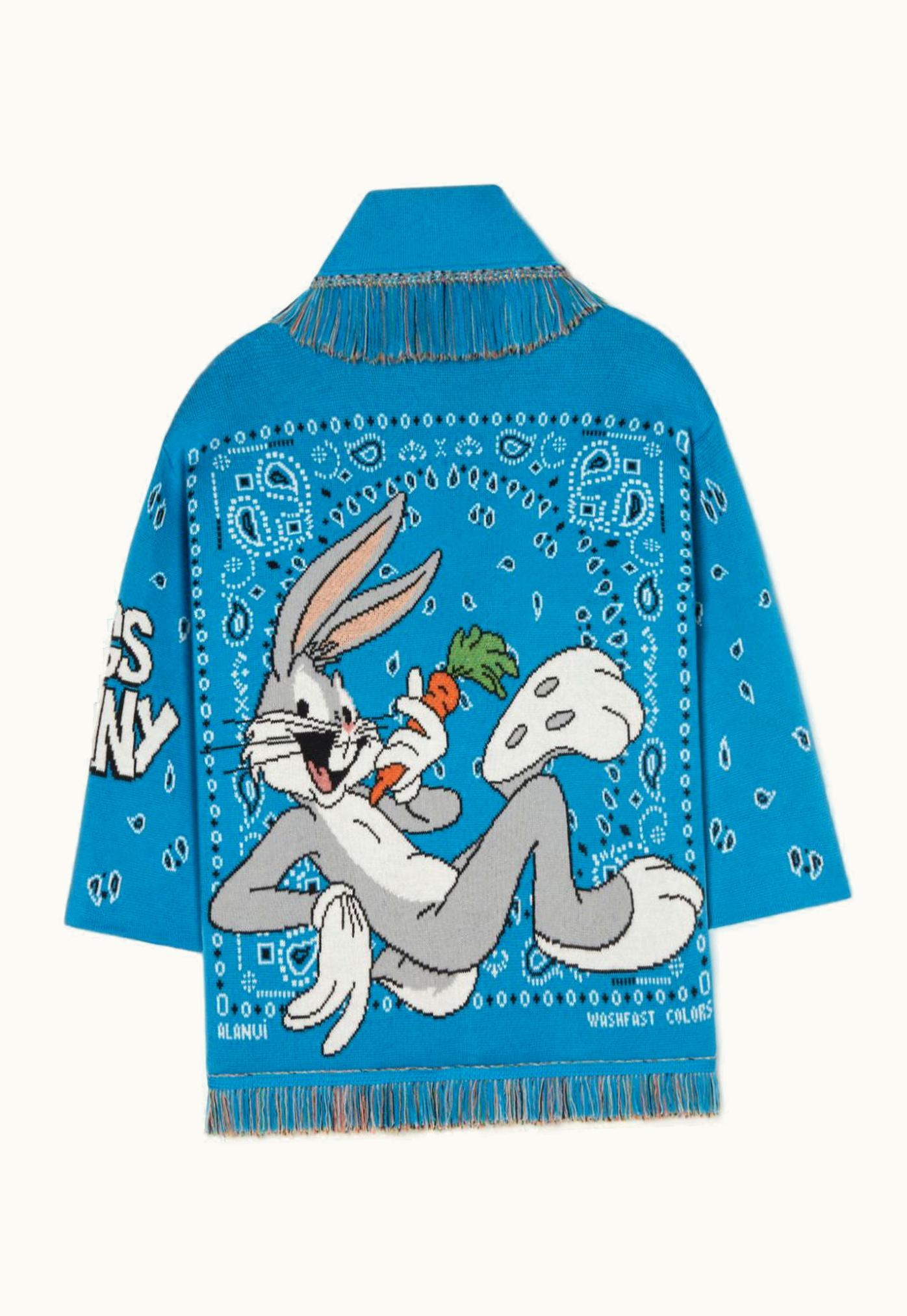 Alanui Alanui Bugs Bunny Bandana Jacquard Cardigan UZ0139014