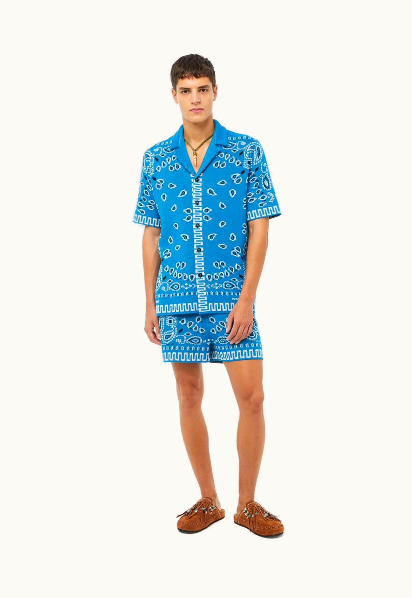 Alanui Alanui Cotton Piquet Bandana Shorts - UZ0139017