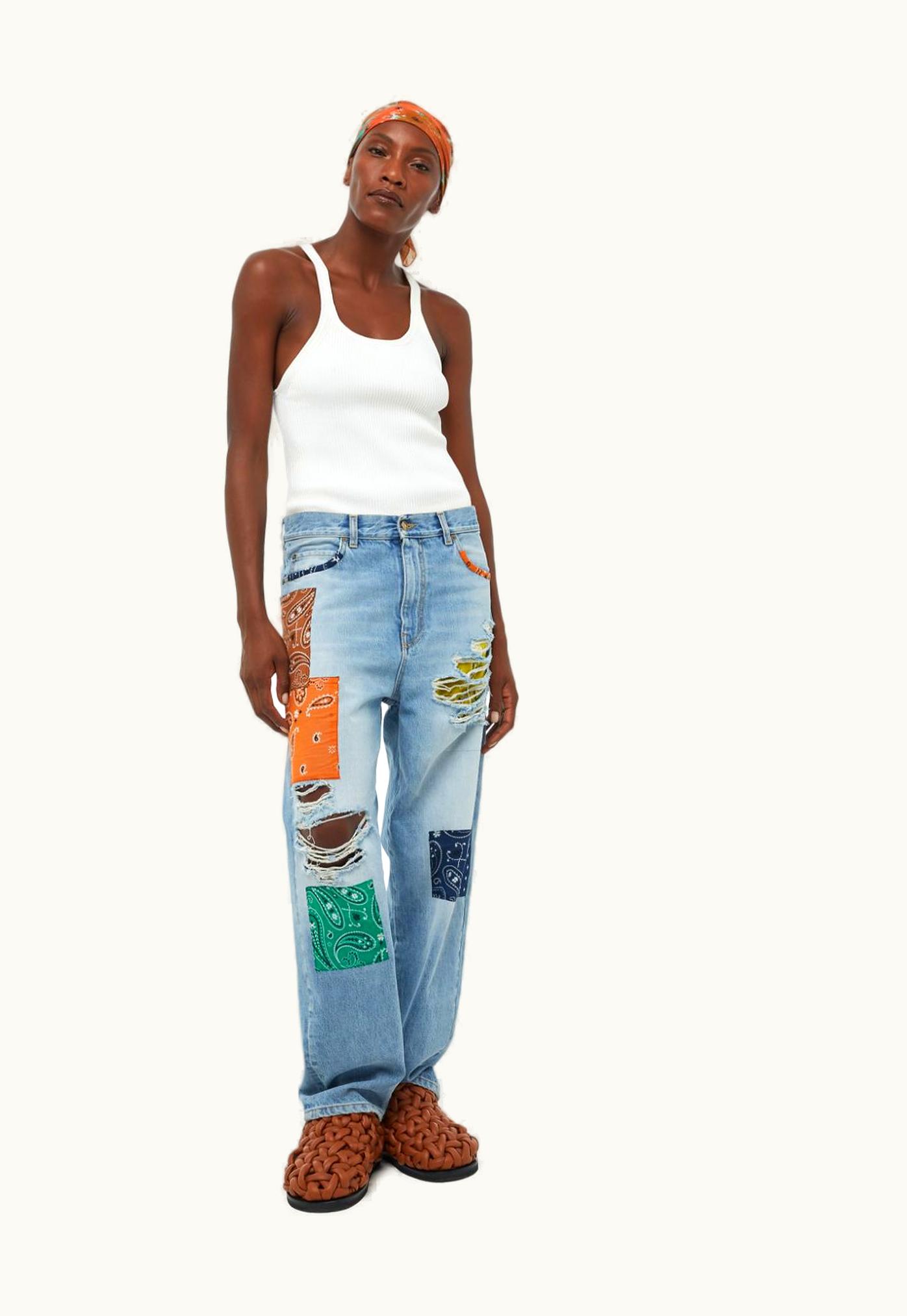 Alanui Alanui California Patchwork Pants