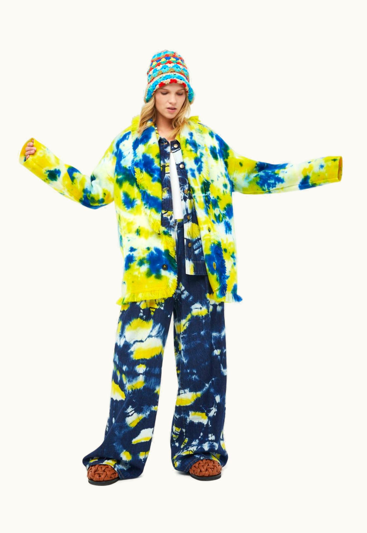 Alanui Alanui Moonrise Tie Dye Cardigan