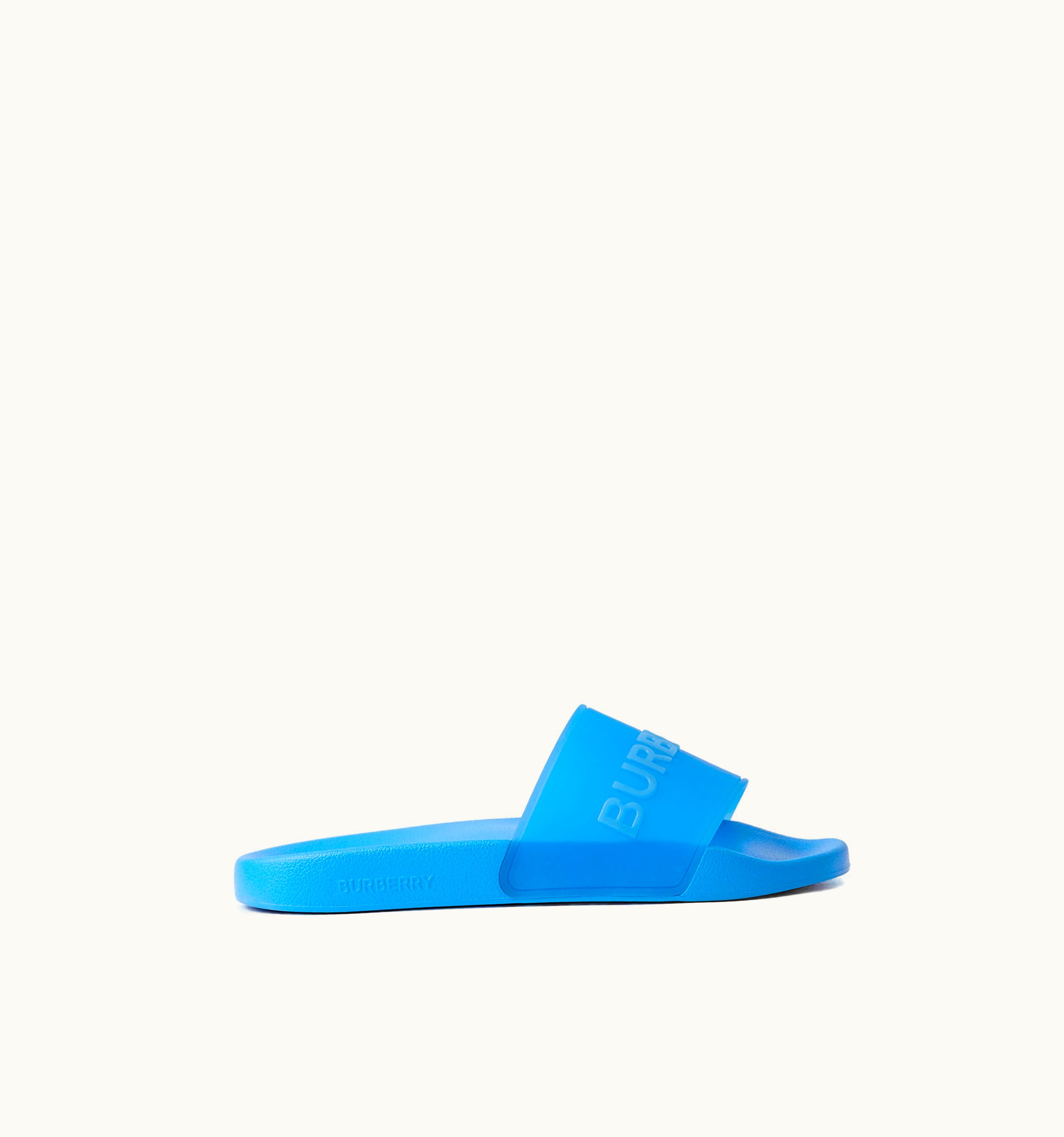 Burberry Burberry Logo Detail Slides In VIvid Blue - Women UZ0139125
