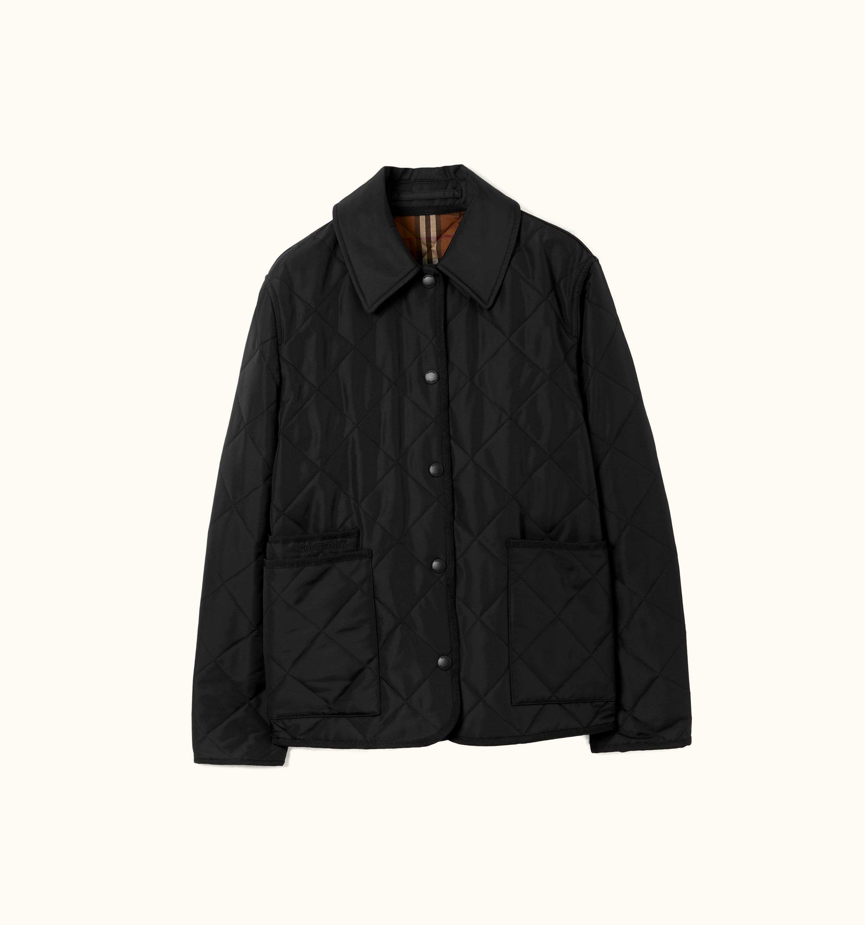 Burberry Burberry Diamond Quilted Nylon Canvas Barn Jacket In Black - Women UZ0139194