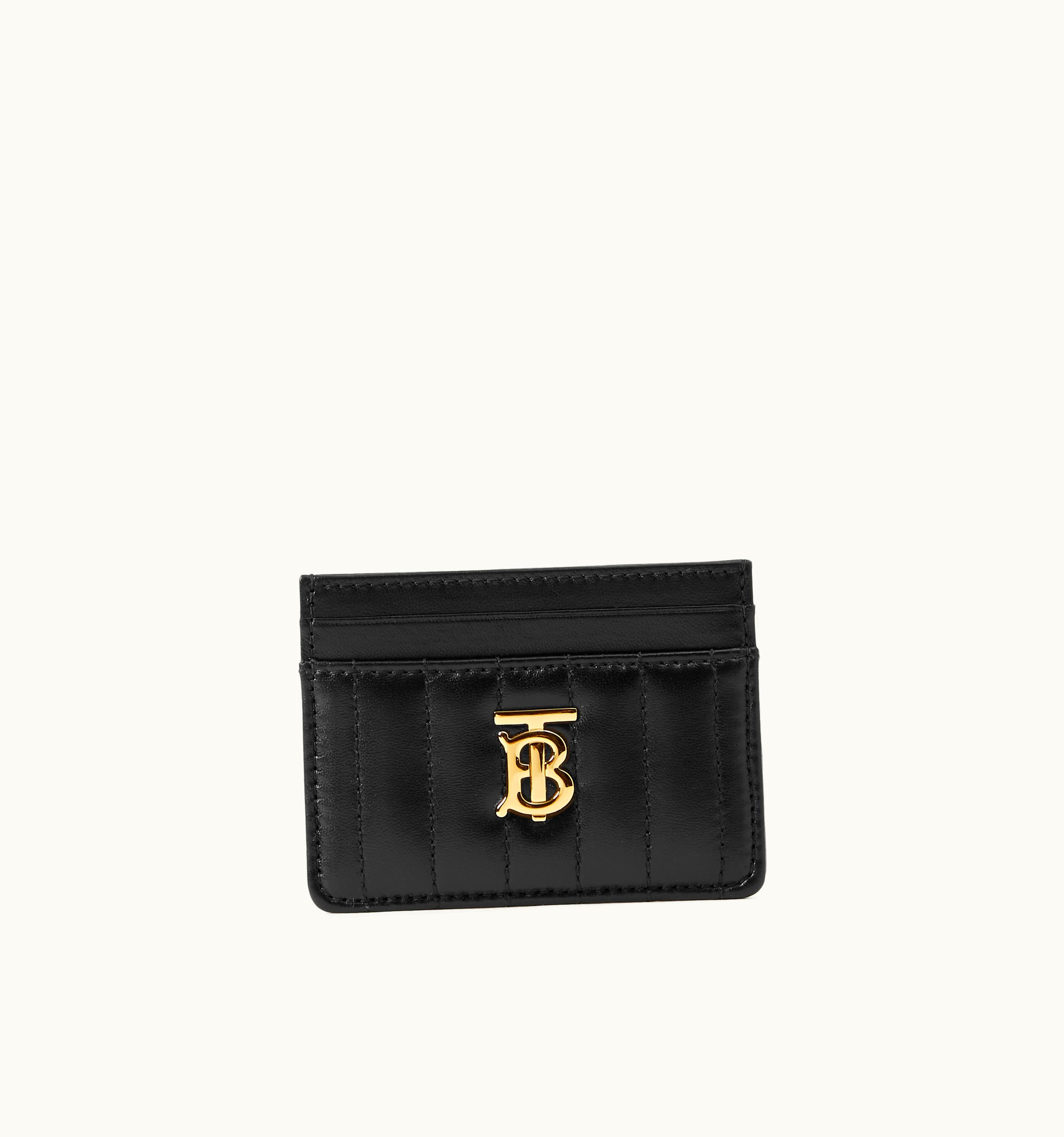 Burberry Burberry Quilted Leather Lola Card Case In Black/Light Gold - Women UZ0139200