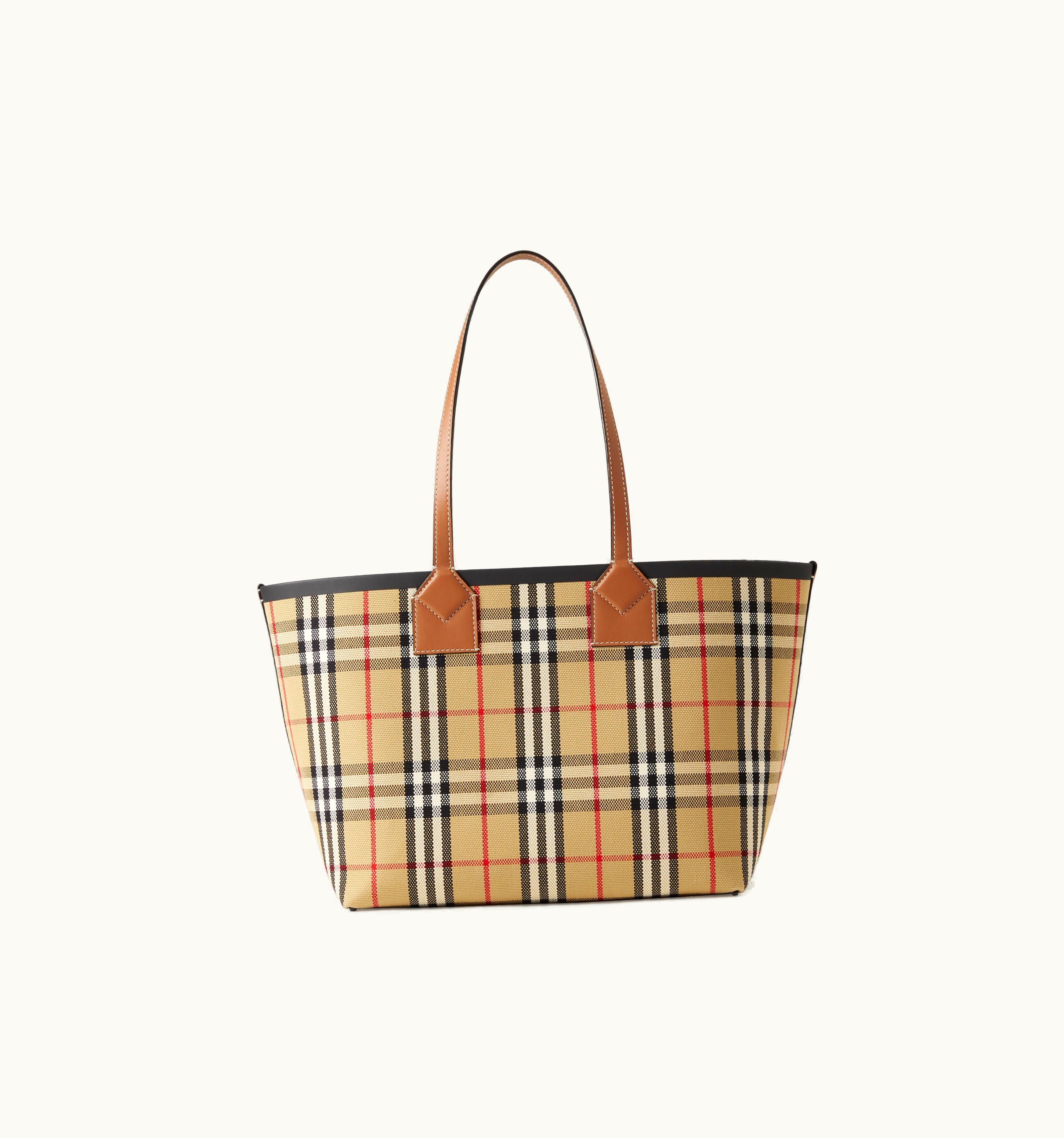Burberry Burberry Small London Tote Bag In Briar Brown/Black - Women