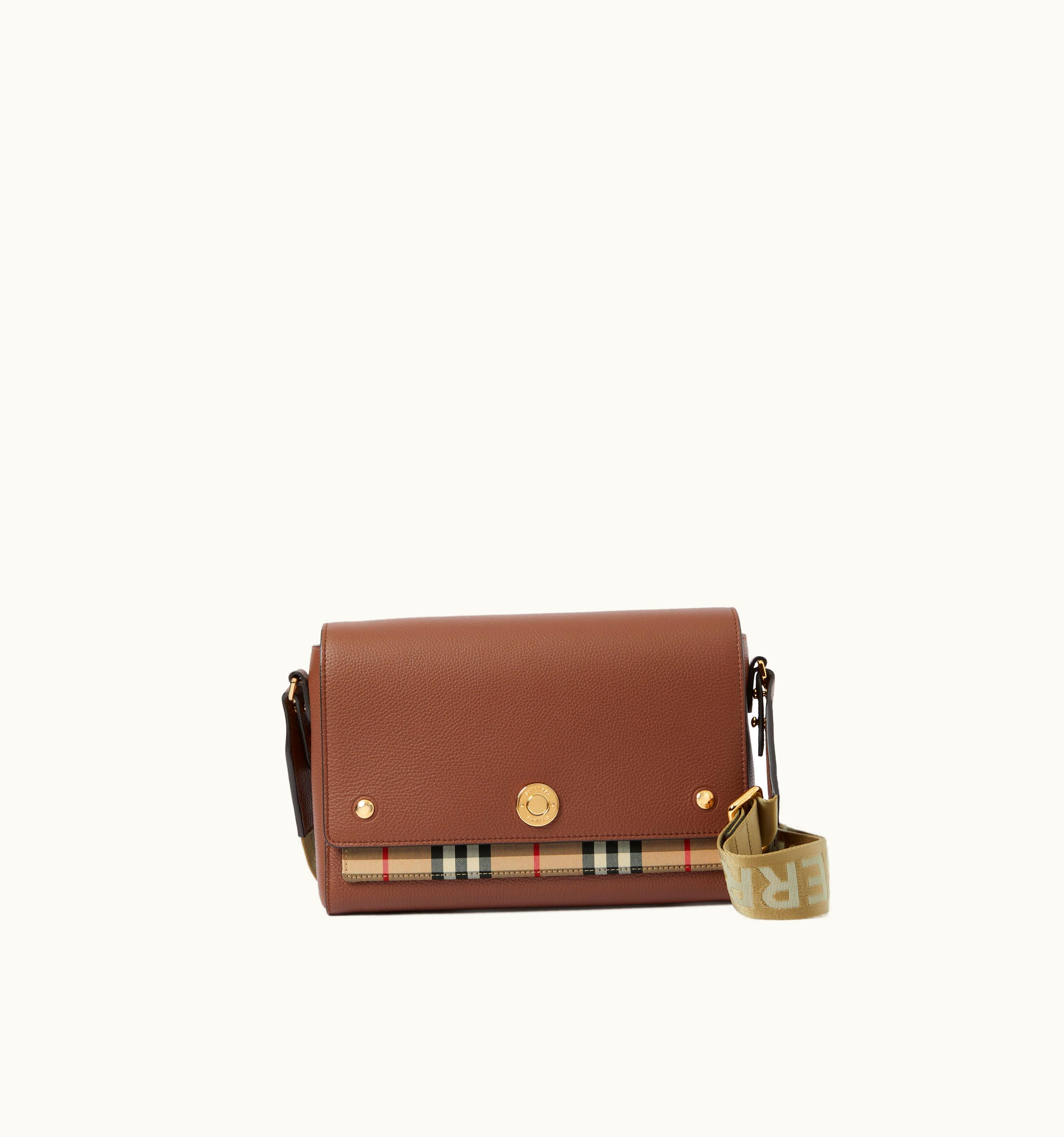 Burberry Burberry Note Bag In Tan - Women