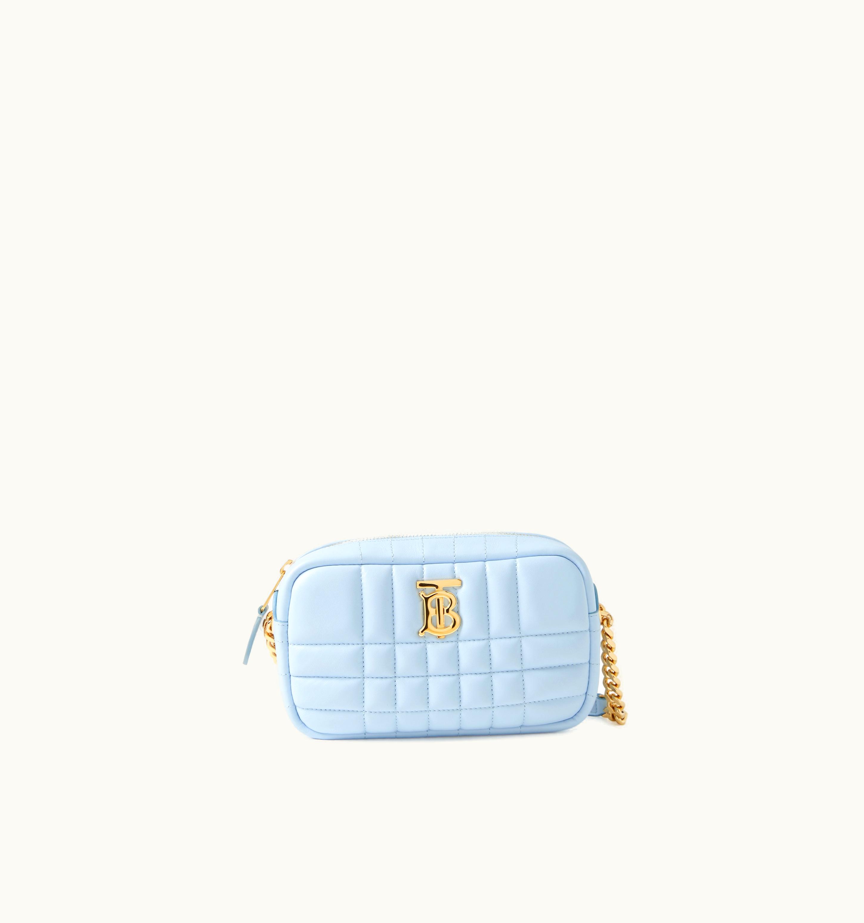 Burberry Burberry Mini Lola Camera Bag In Pale Blue - Women UZ0139286
