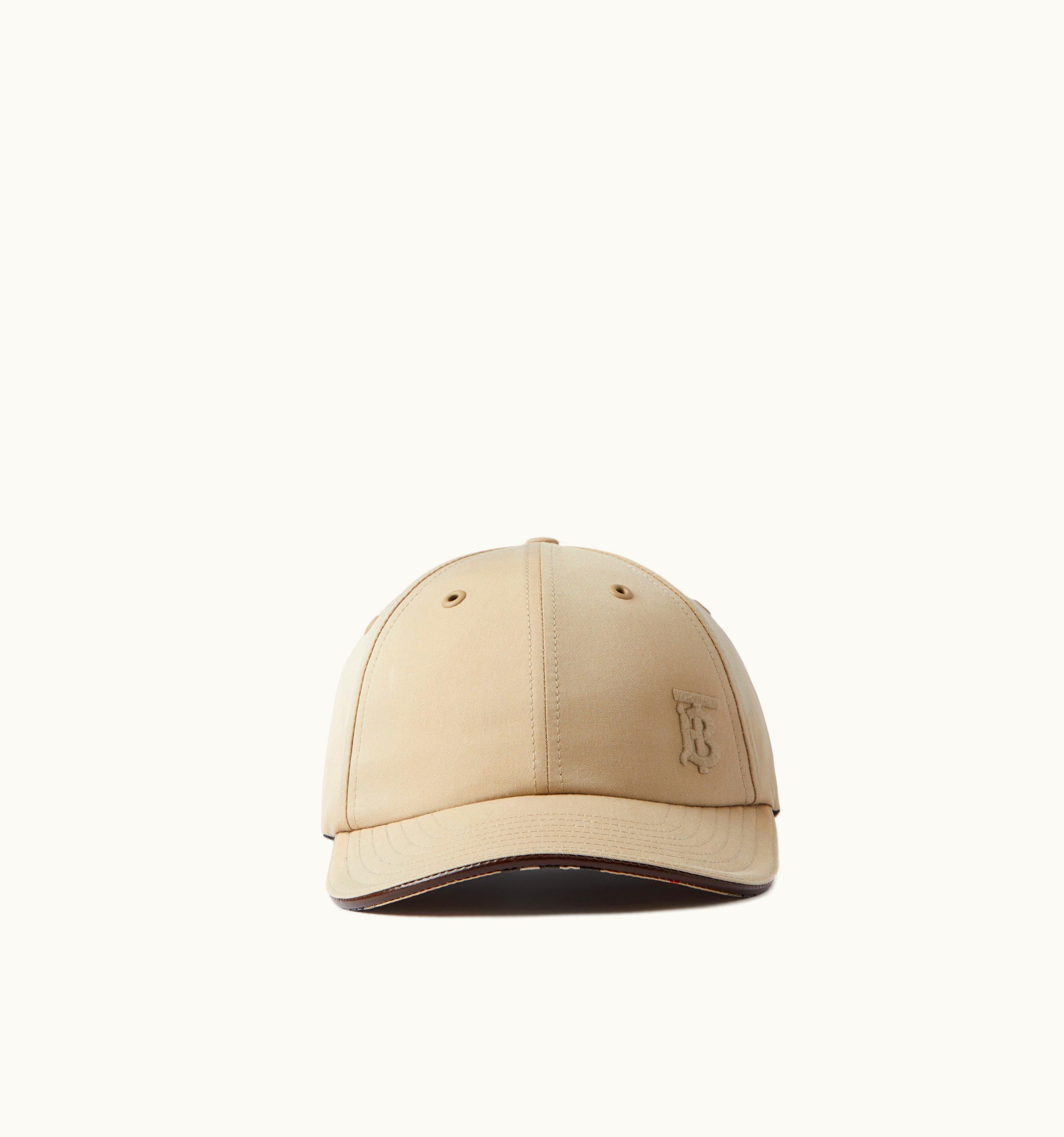 Burberry Burberry Monogram Motif Cotton Gabardine Baseball Cap In Honey UZ0139314