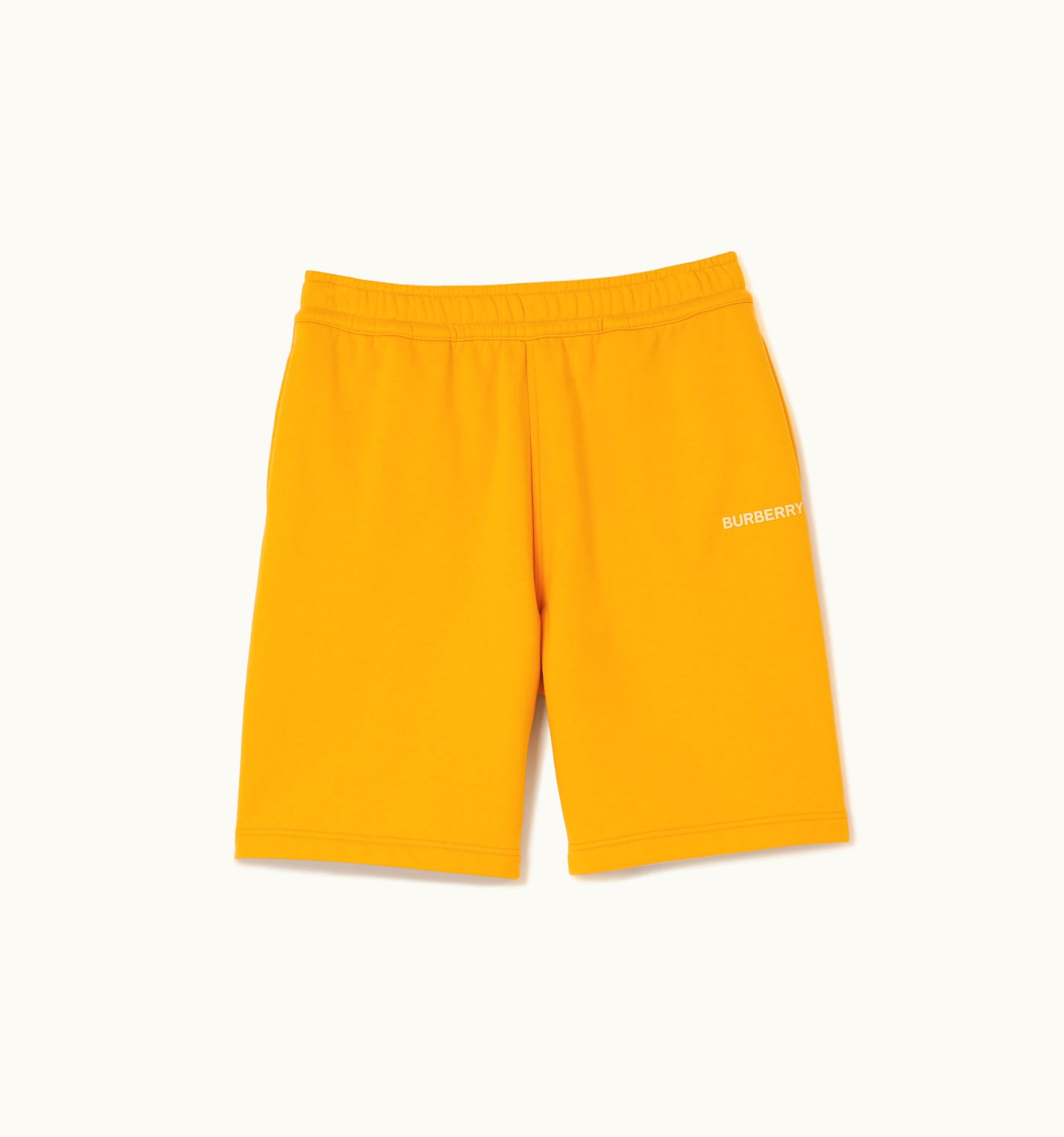 Burberry Burberry Logo Print Cotton Drawcord Shorts In Marigold - Men UZ0139329