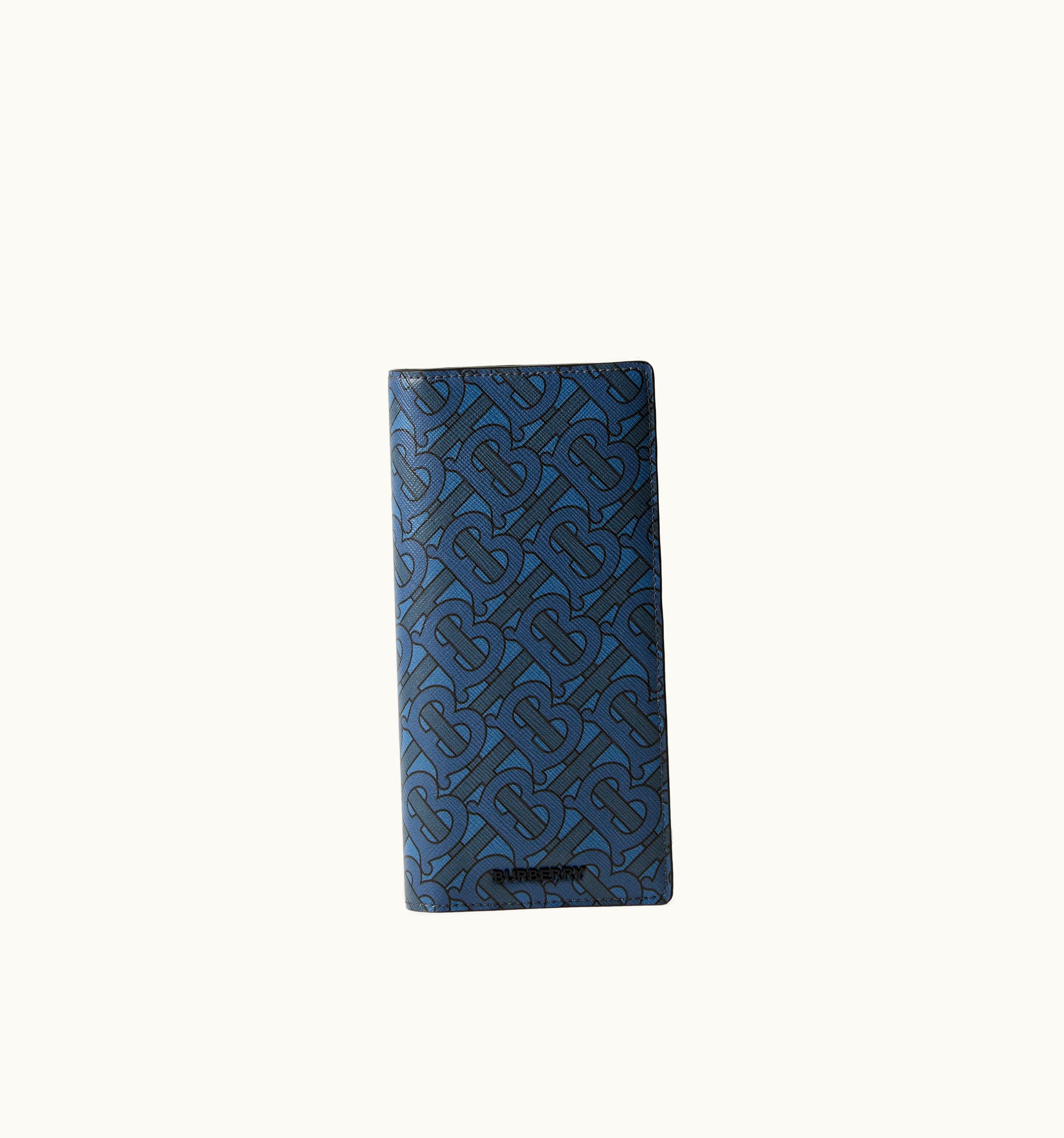 Burberry Burberry Monogram Print Continental Wallet In Navy - Men UZ0139353