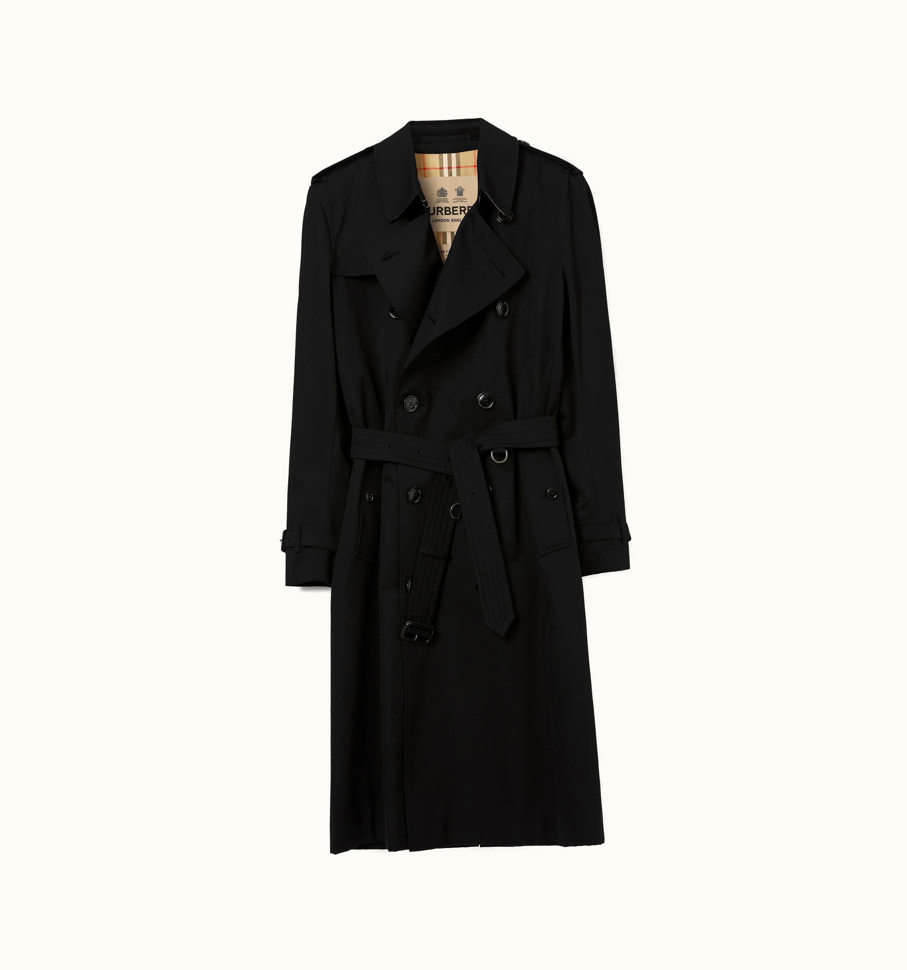 Burberry Burberry Long Kensington Heritage Trench Coat In Black - Men
