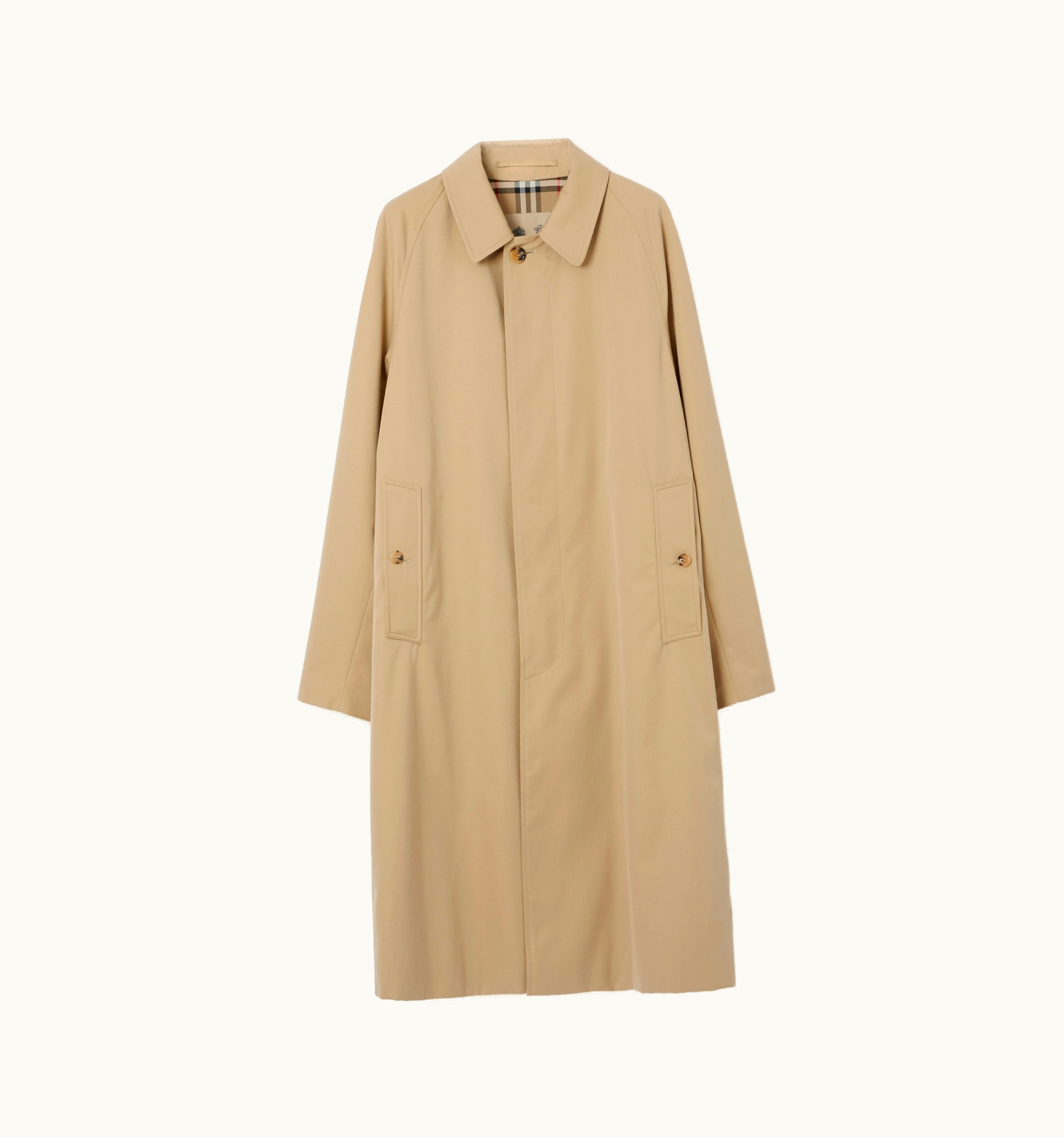Burberry Burberry Long Camden Heritage Car Coat In Honey - Men